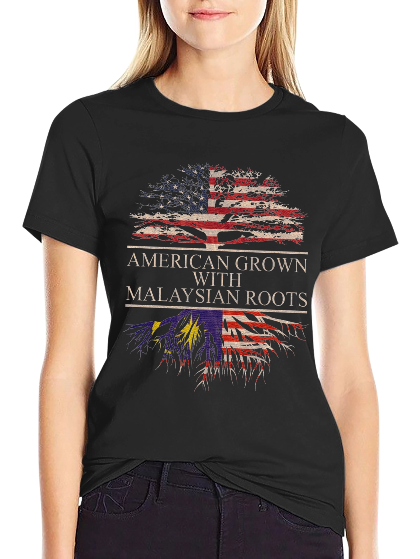 American Grown Malaysian Roots T-Shirt