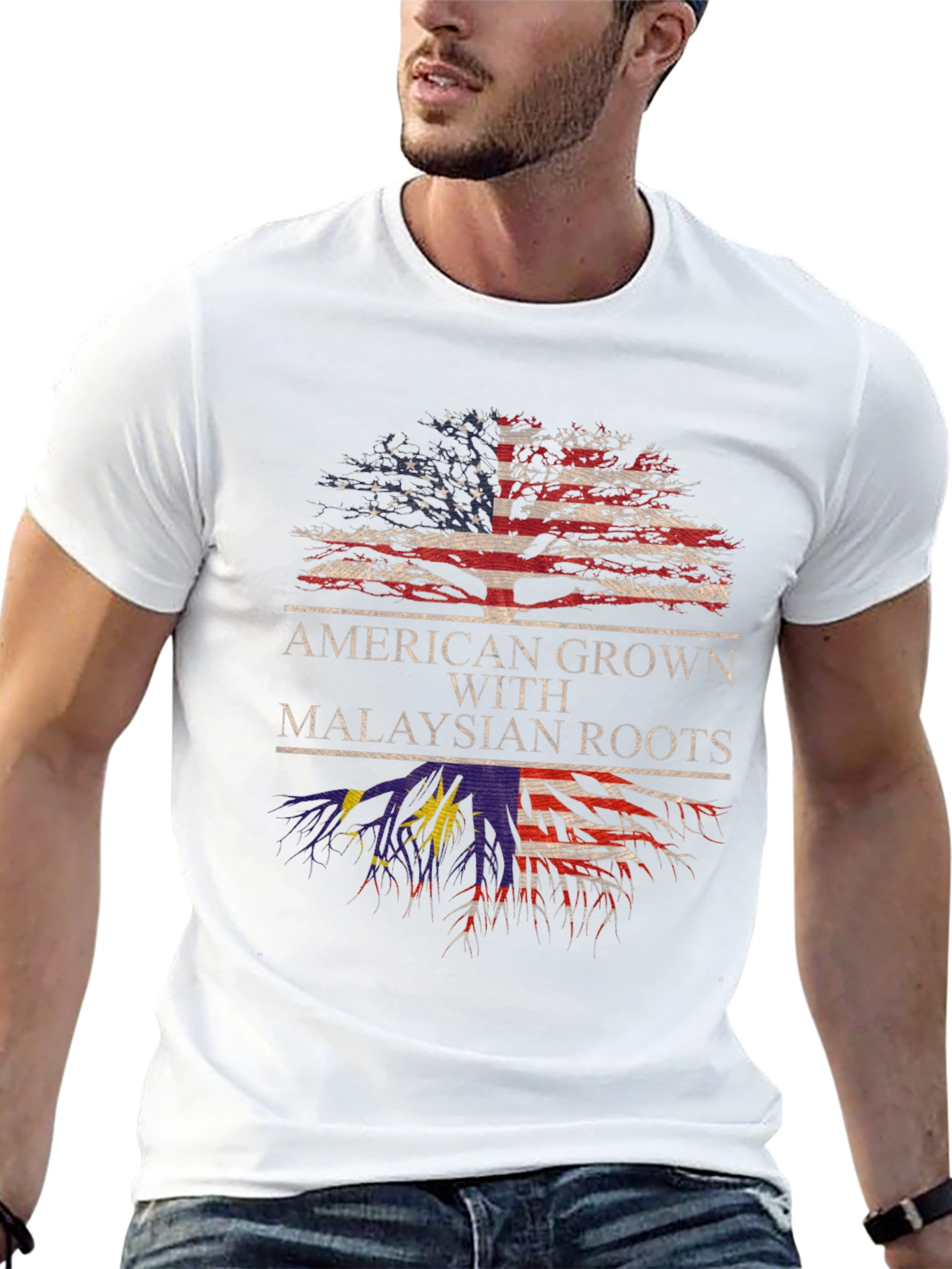 American Grown Malaysian Roots T-Shirt