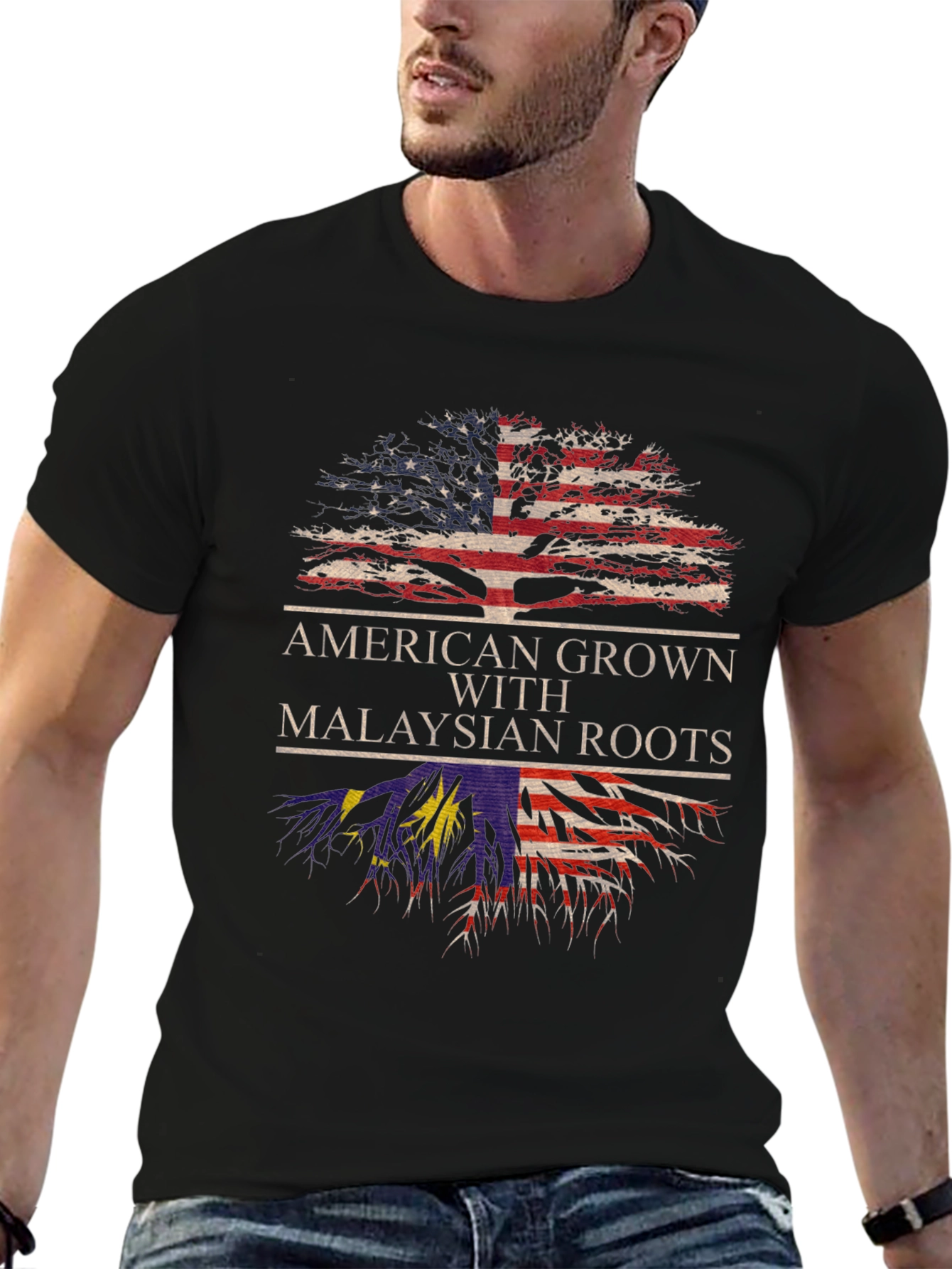 American Grown Malaysian Roots T-Shirt