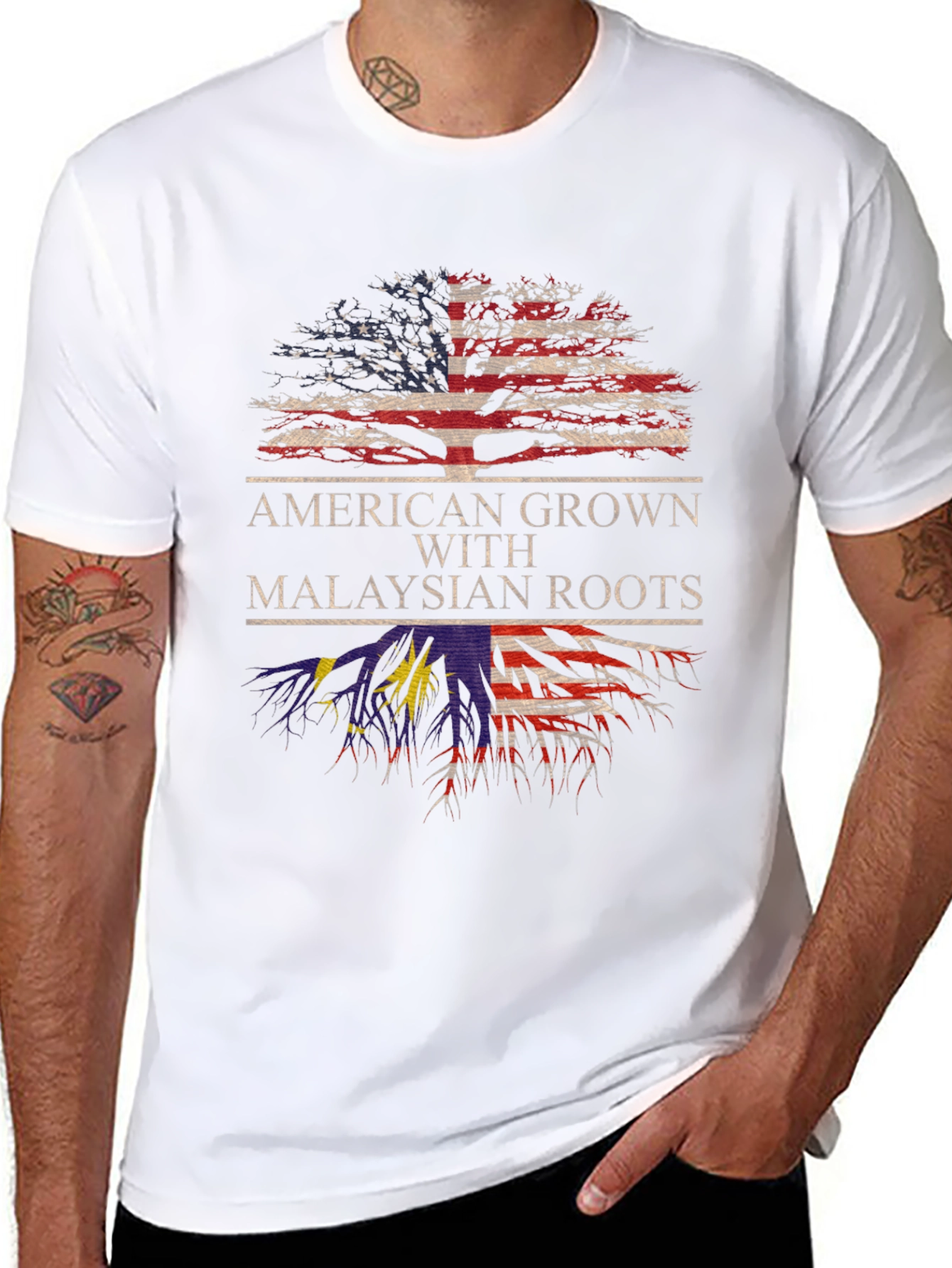American Grown Malaysian Roots T-Shirt