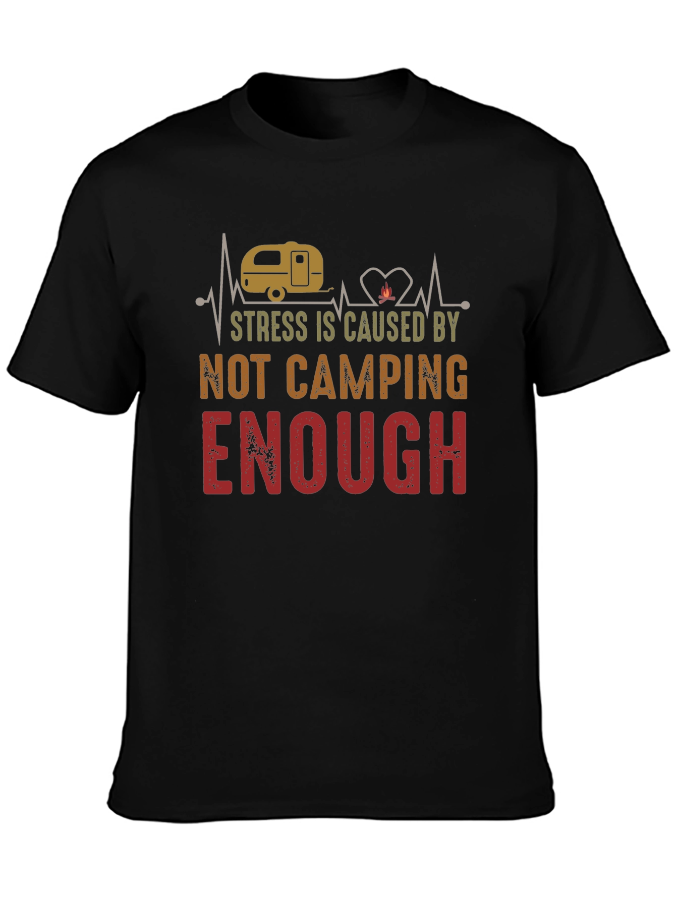 Camping Enough Graphic Tee for Outdoor Lovers