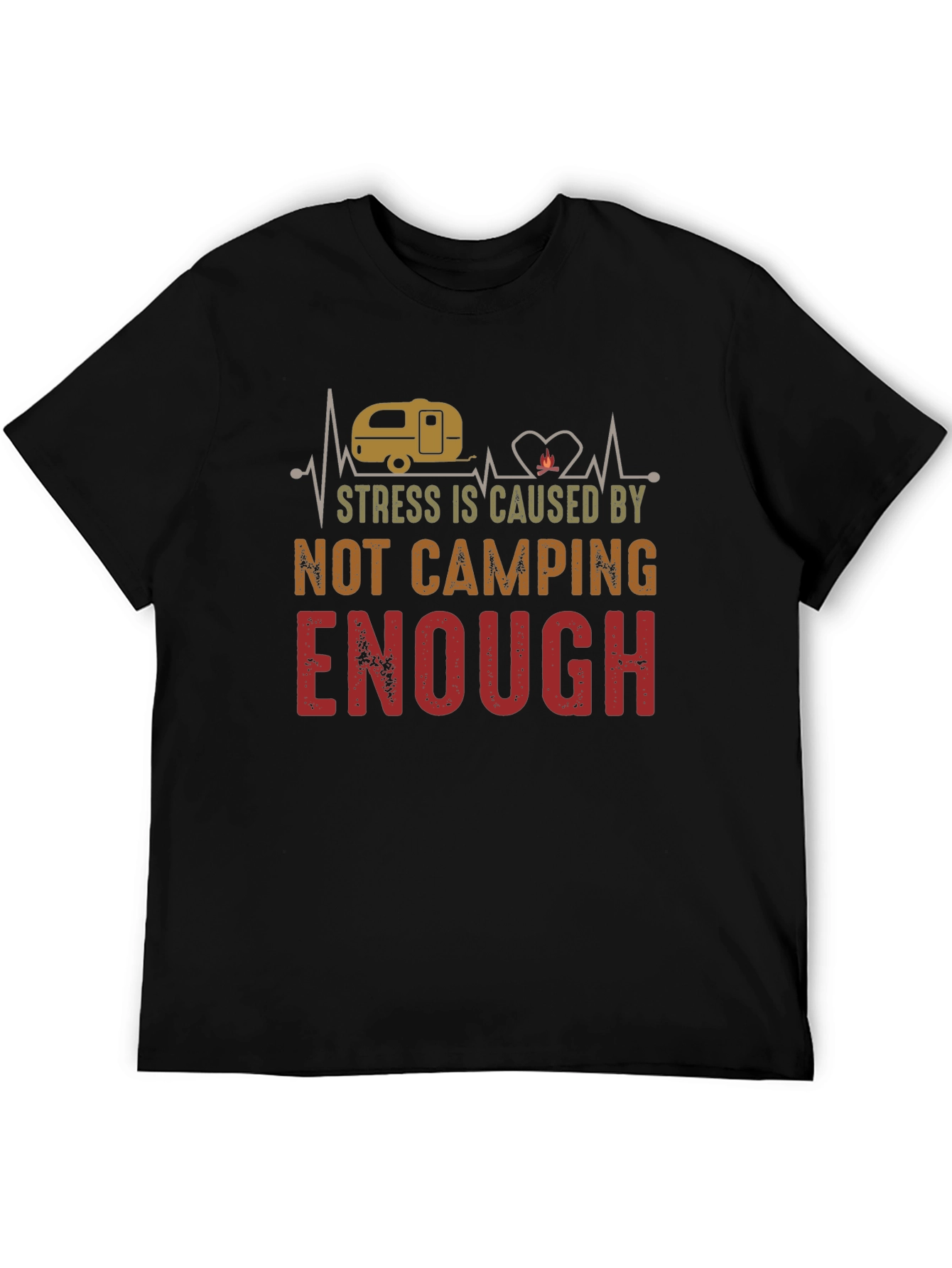 Camping Enough Graphic Tee for Outdoor Lovers