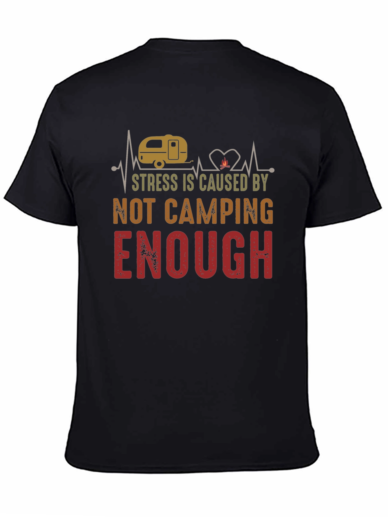Camping Enough Graphic Tee for Outdoor Lovers