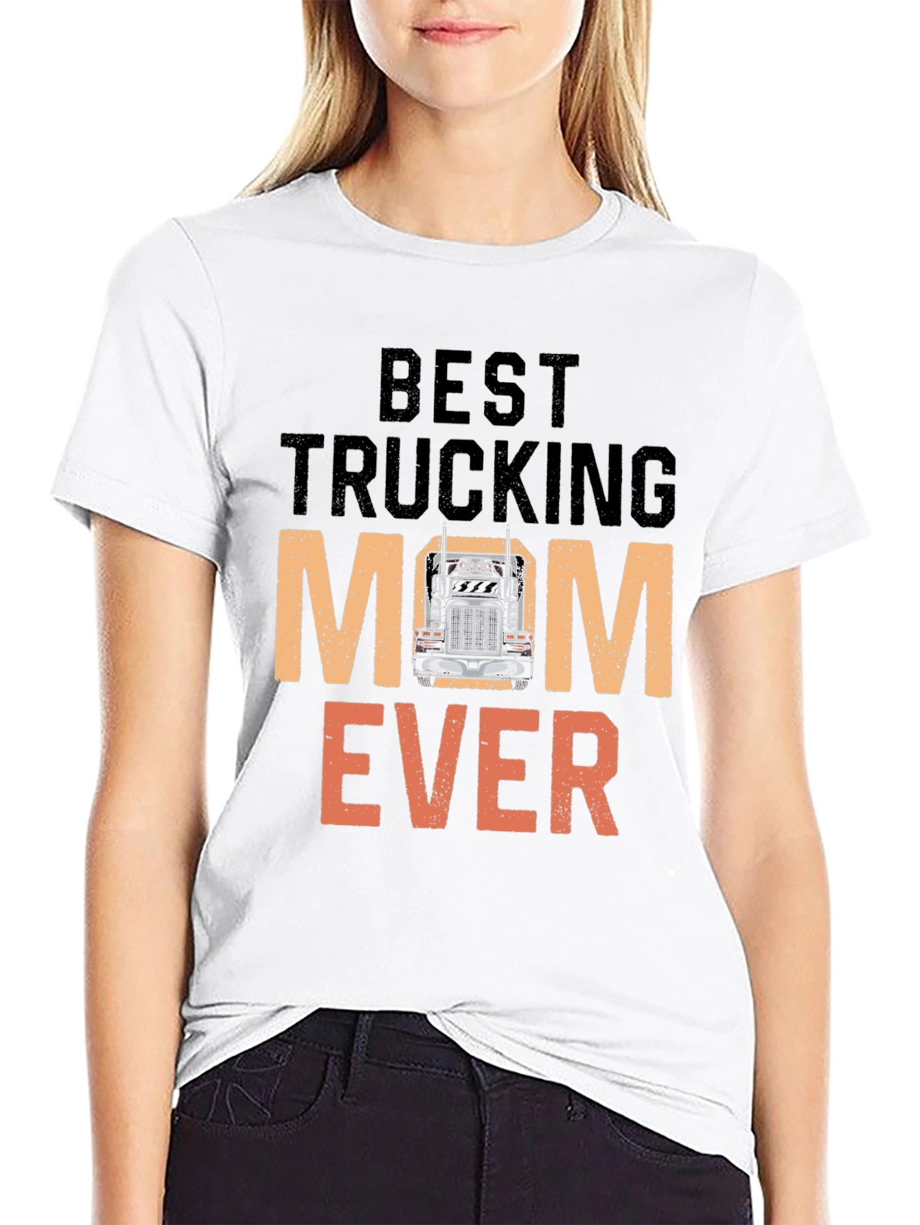 Best Trucking Mom Ever T-Shirt Trucker Mom Tee