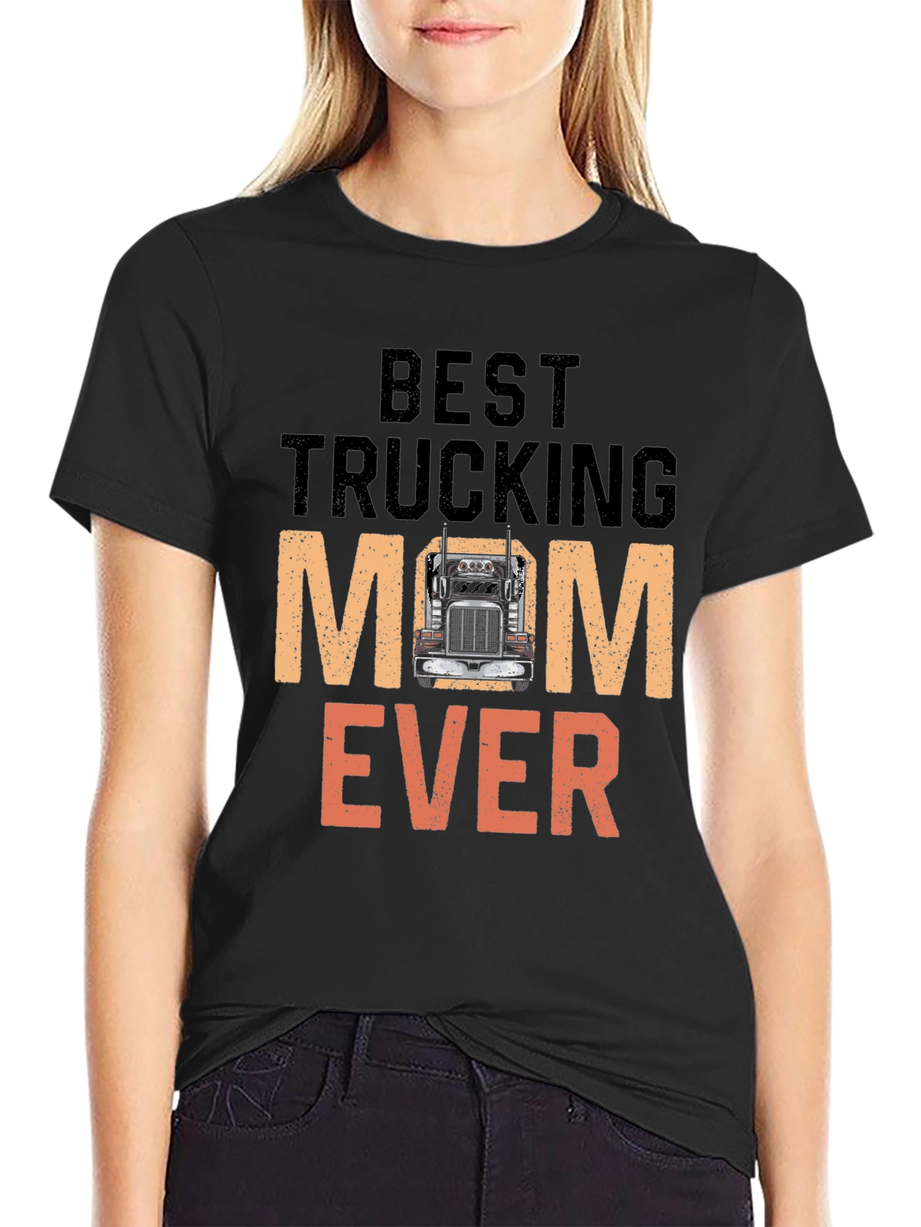 Best Trucking Mom Ever T-Shirt Trucker Mom Tee