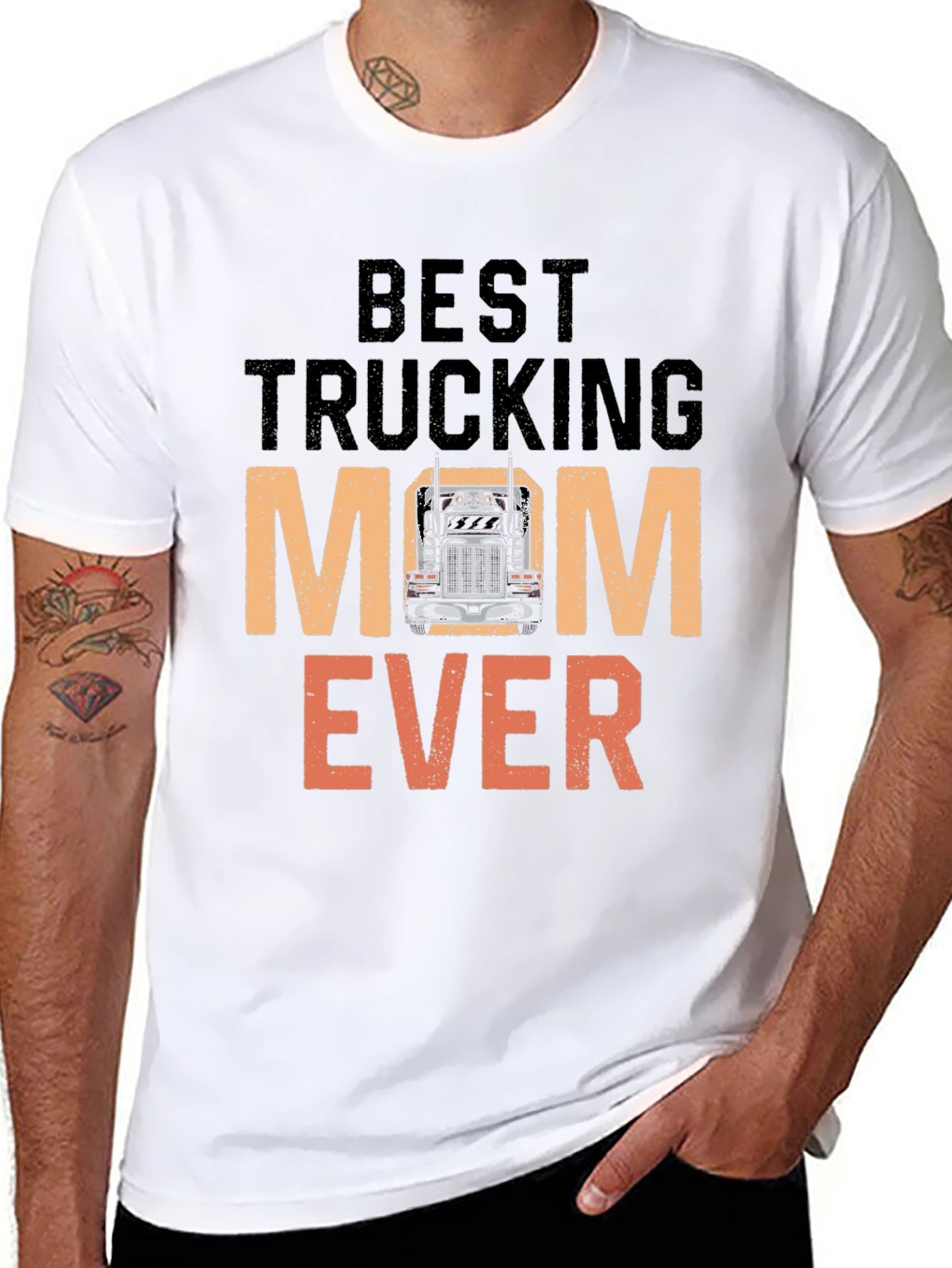 Best Trucking Mom Ever T-Shirt Trucker Mom Tee