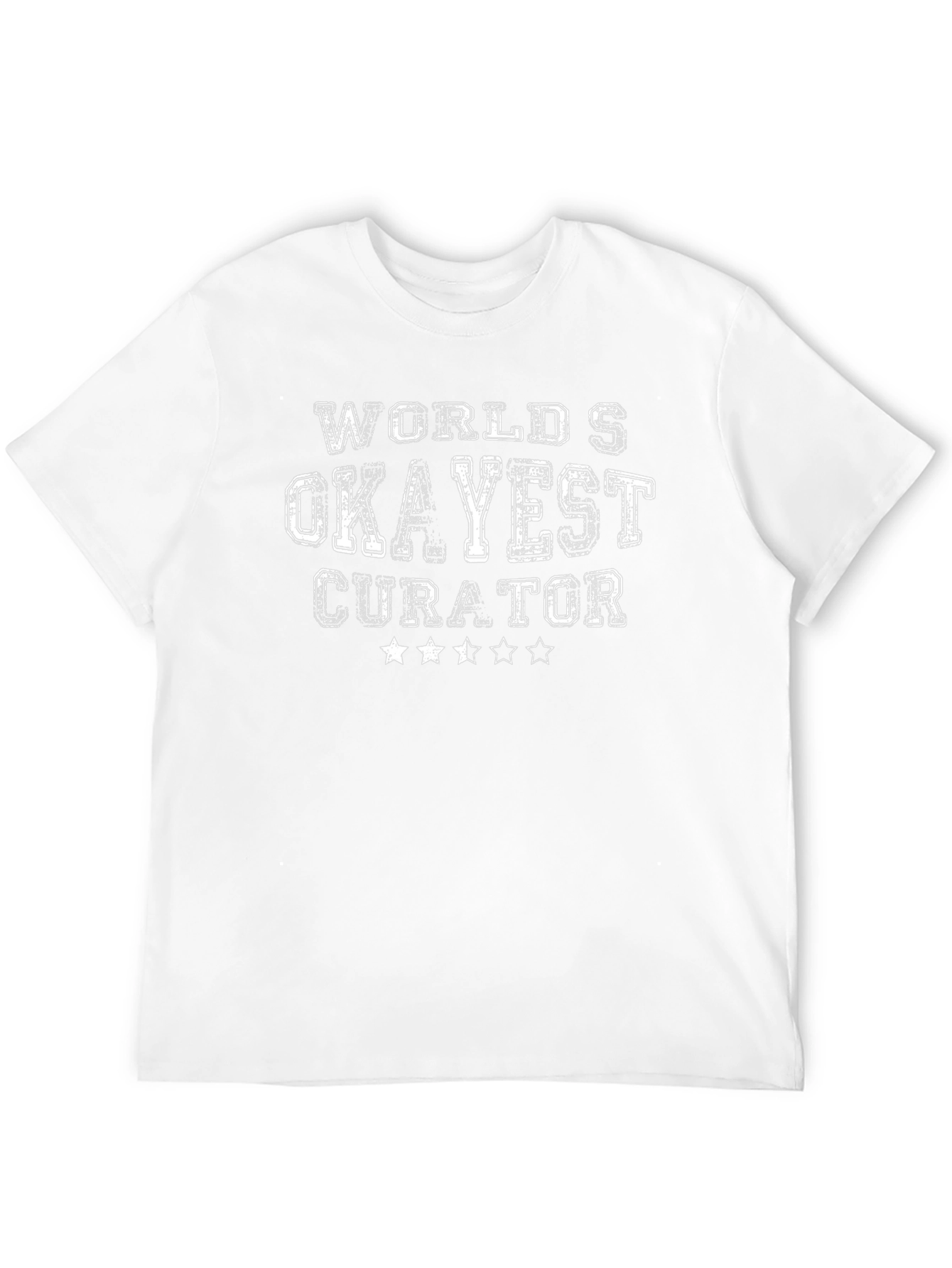 Worlds Okayest Curator Black T-Shirt