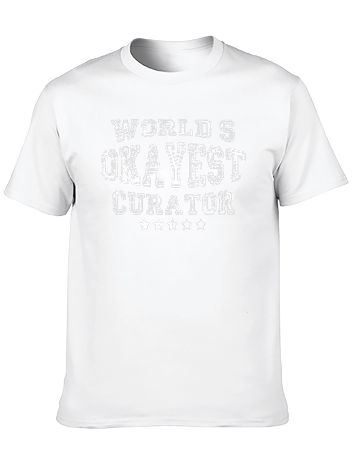 Worlds Okayest Curator Black T-Shirt