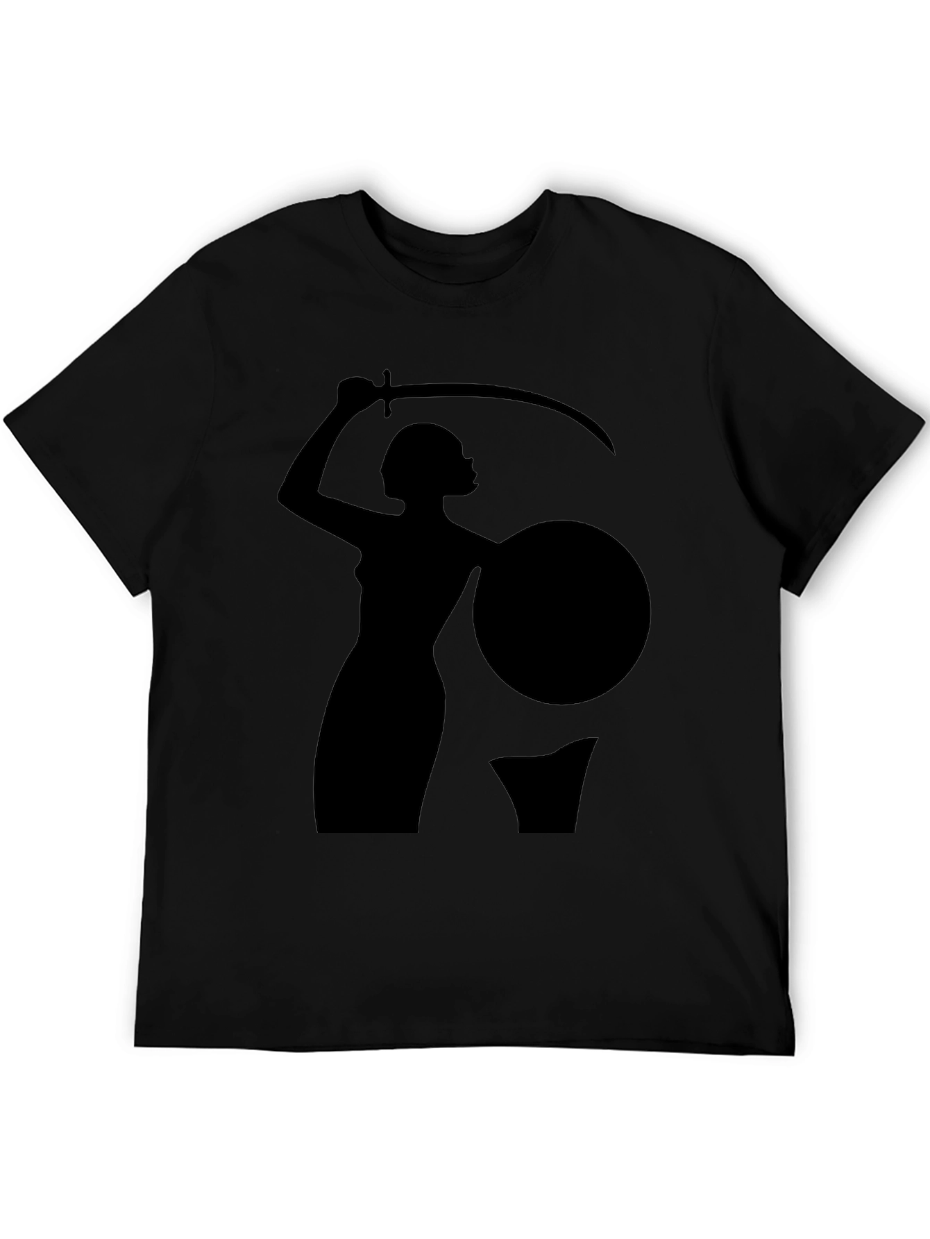 Warrior Woman Graphic Black T-Shirt