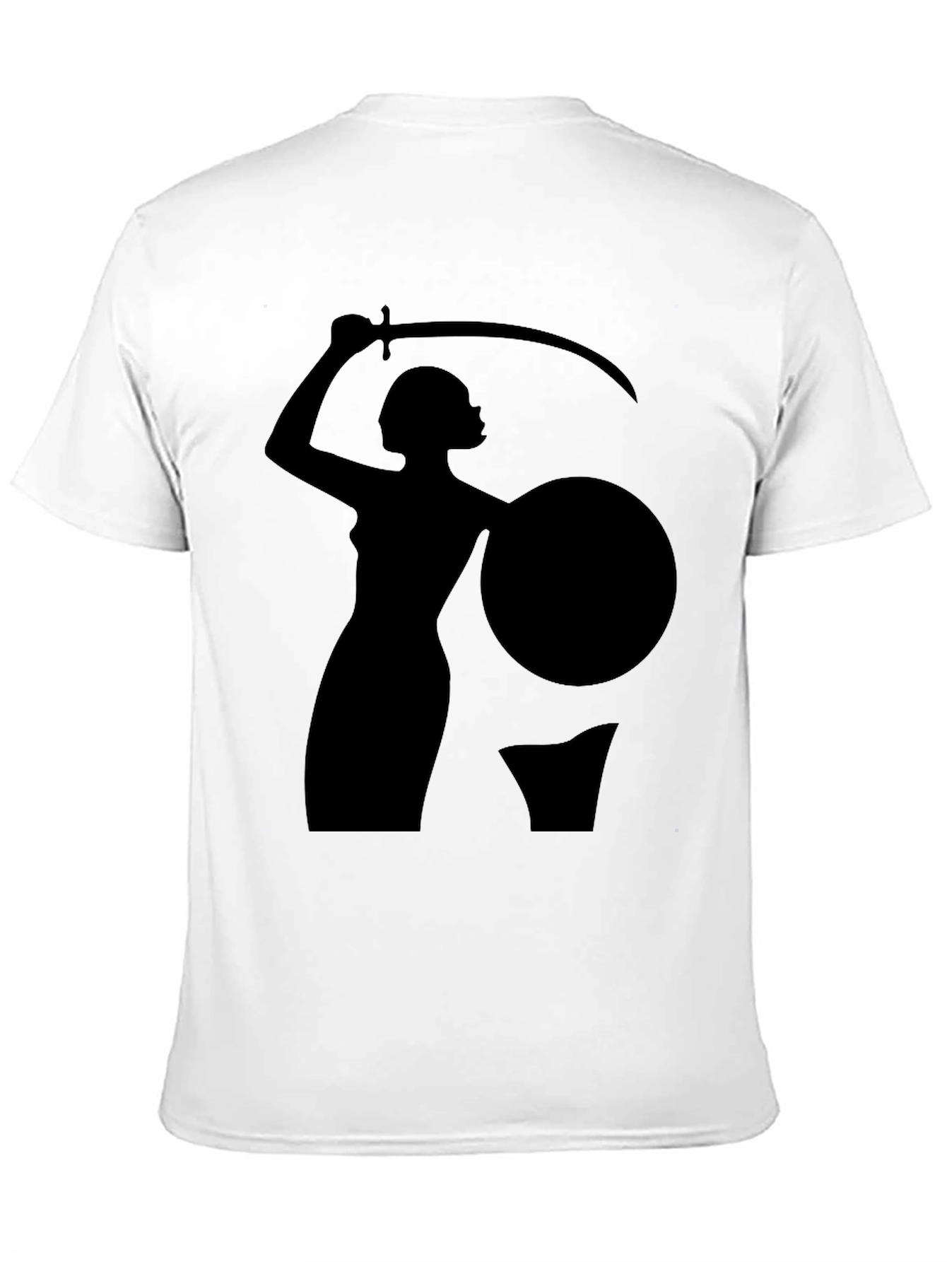 Warrior Woman Graphic Black T-Shirt