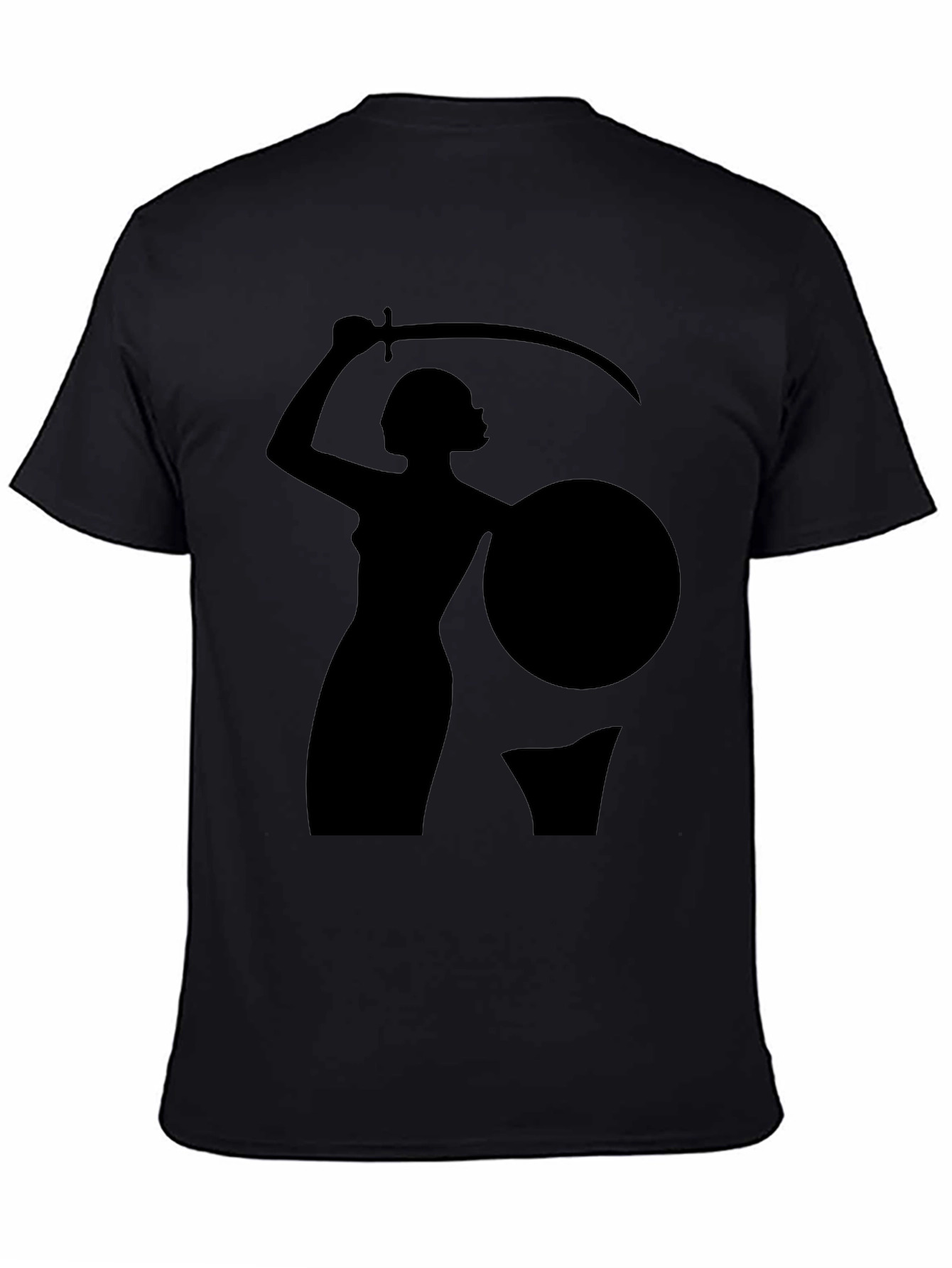 Warrior Woman Graphic Black T-Shirt