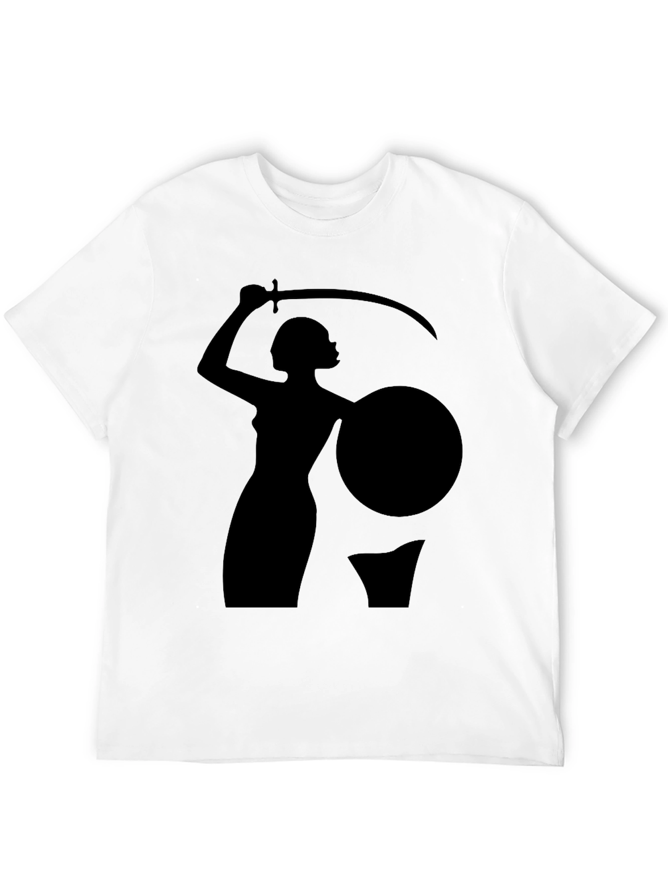 Warrior Woman Graphic Black T-Shirt