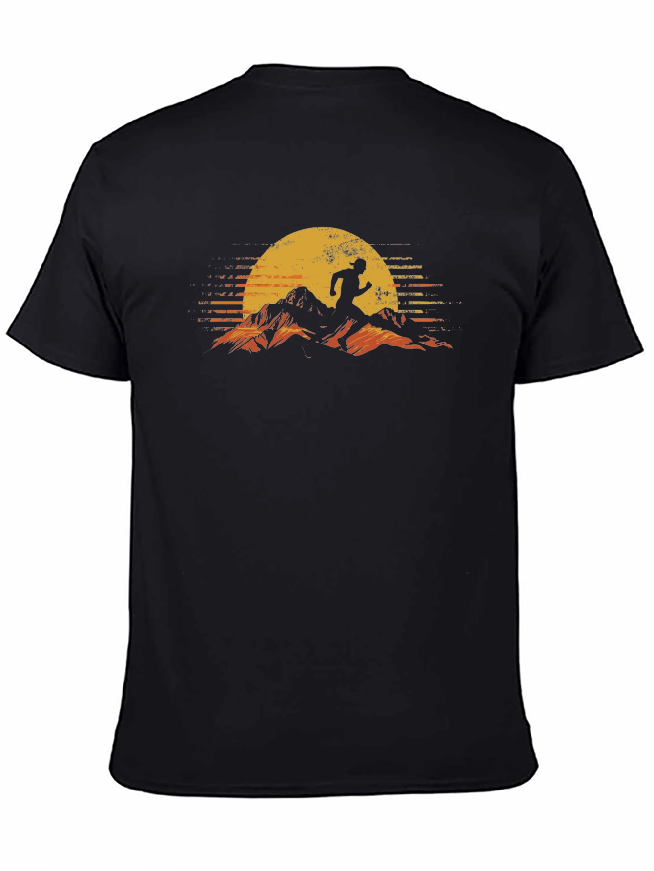 Sunrise Runner Graphic Tee - Mens Black T-Shirt