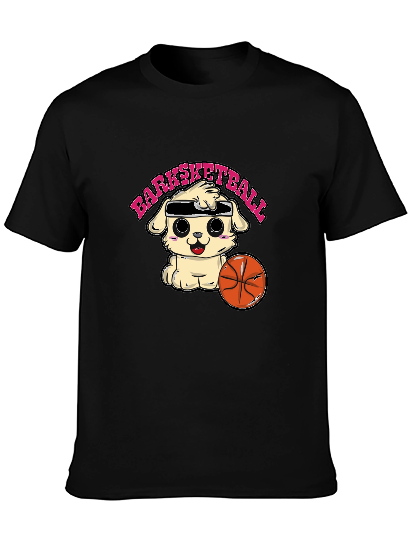 Barksketball T-Shirt - Cute Dog Basketball Tee