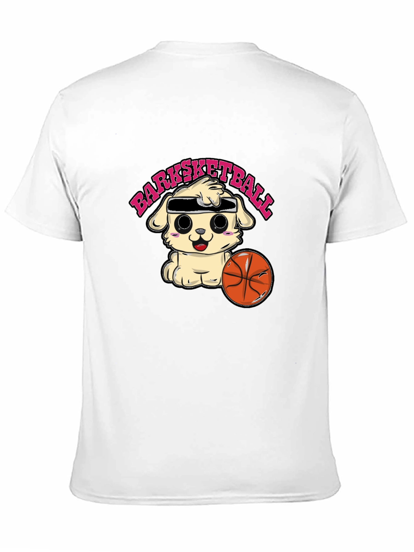 Barksketball T-Shirt - Cute Dog Basketball Tee