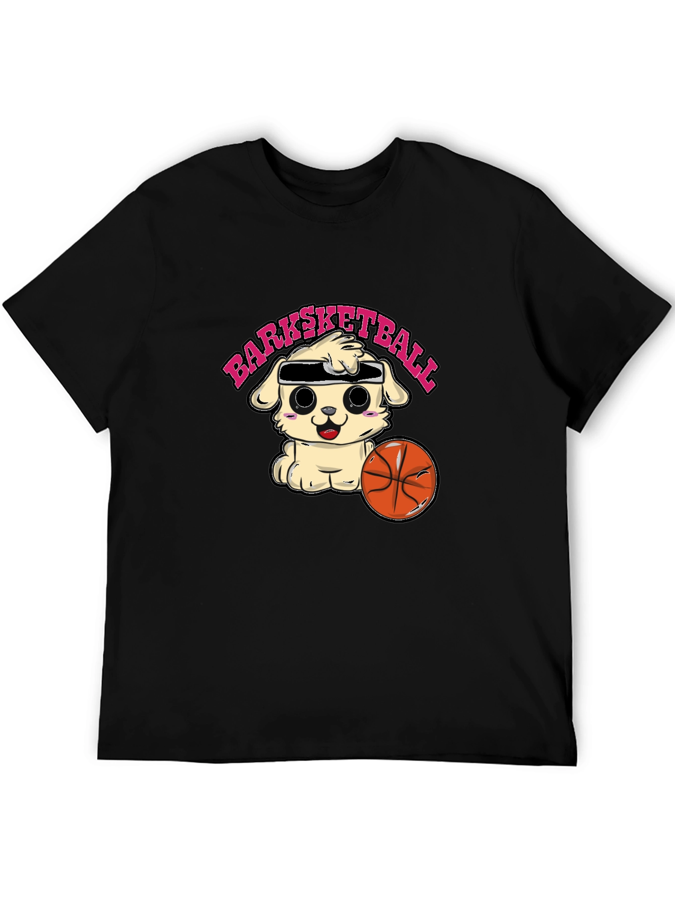 Barksketball T-Shirt - Cute Dog Basketball Tee