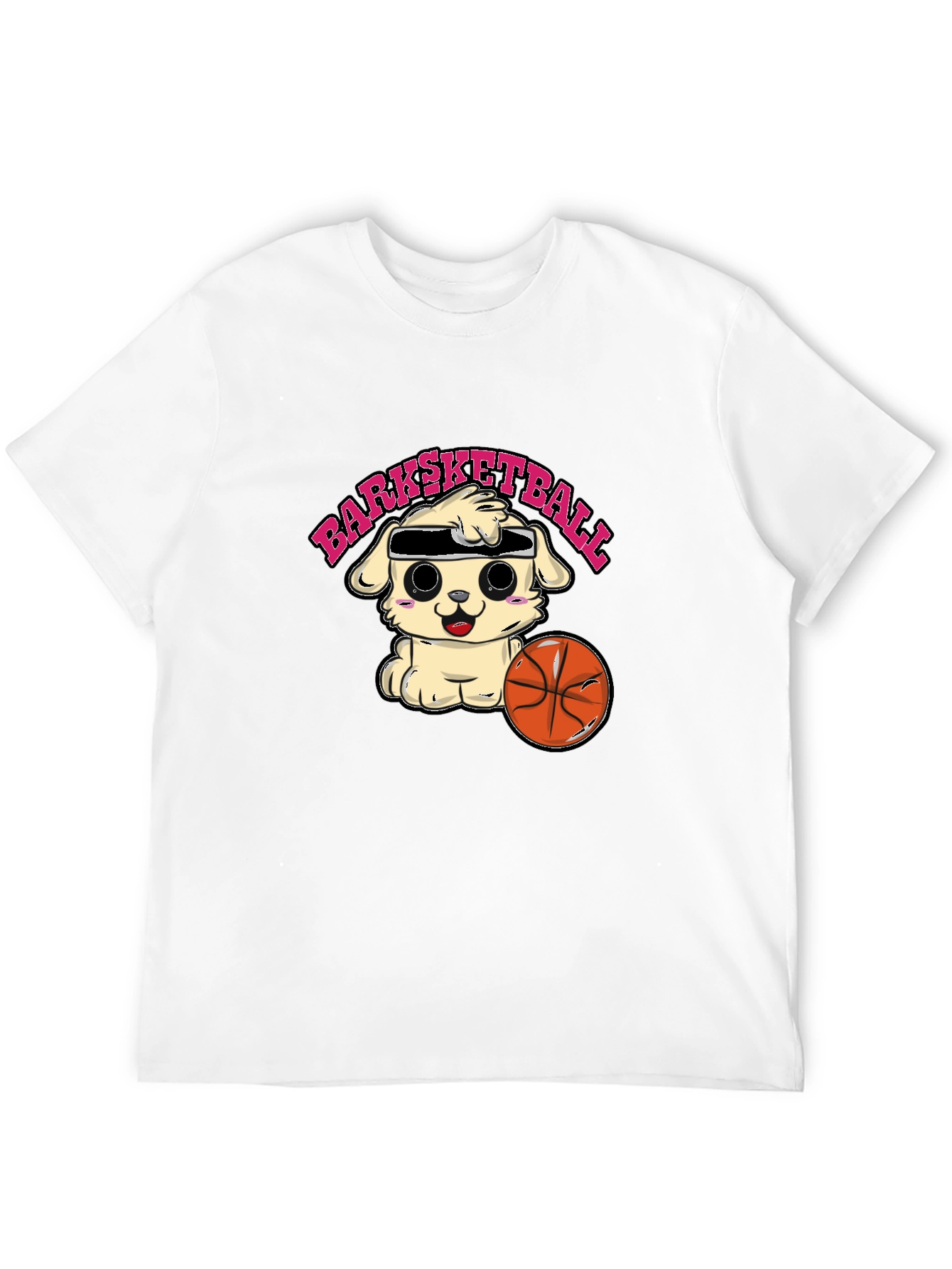 Barksketball T-Shirt - Cute Dog Basketball Tee