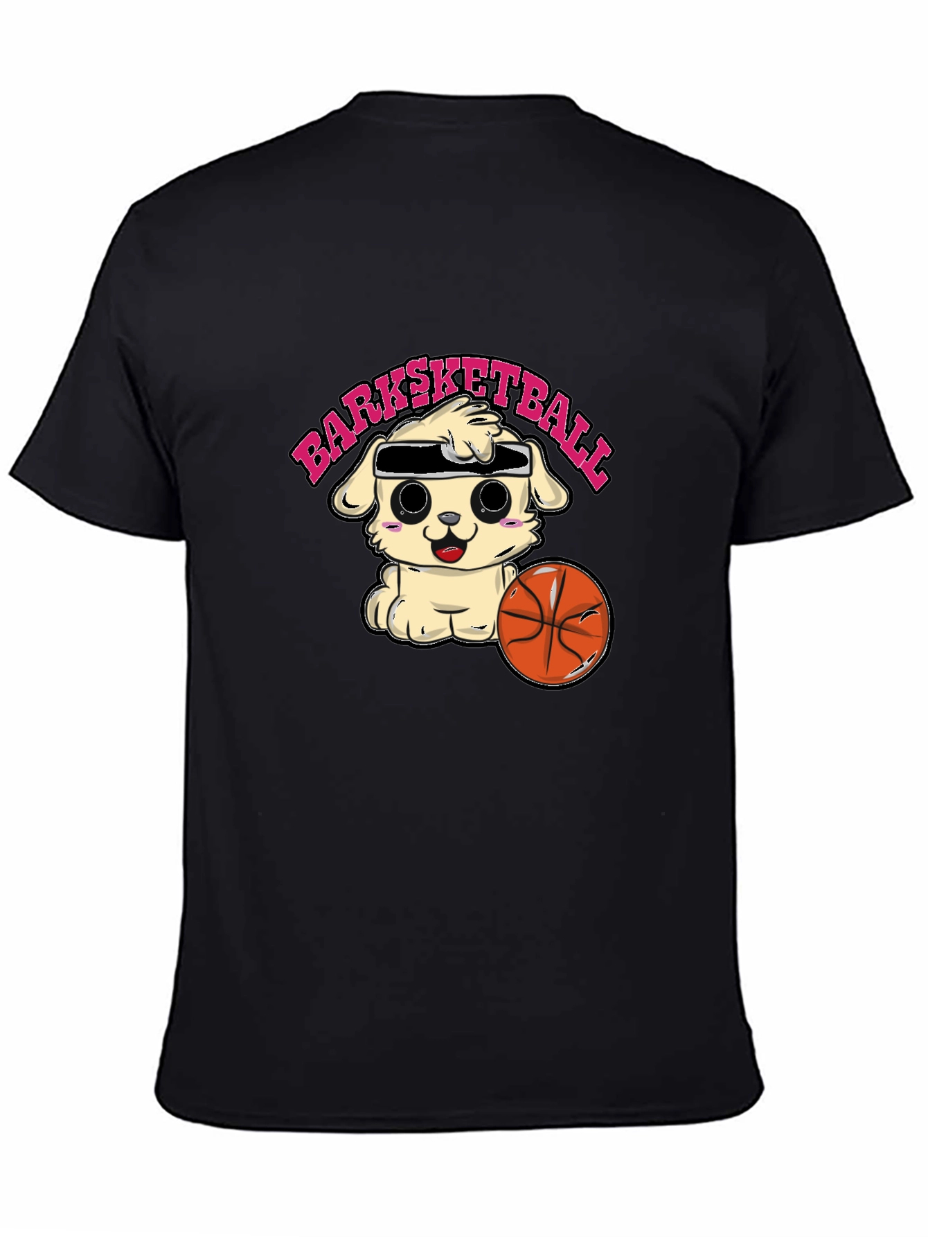 Barksketball T-Shirt - Cute Dog Basketball Tee