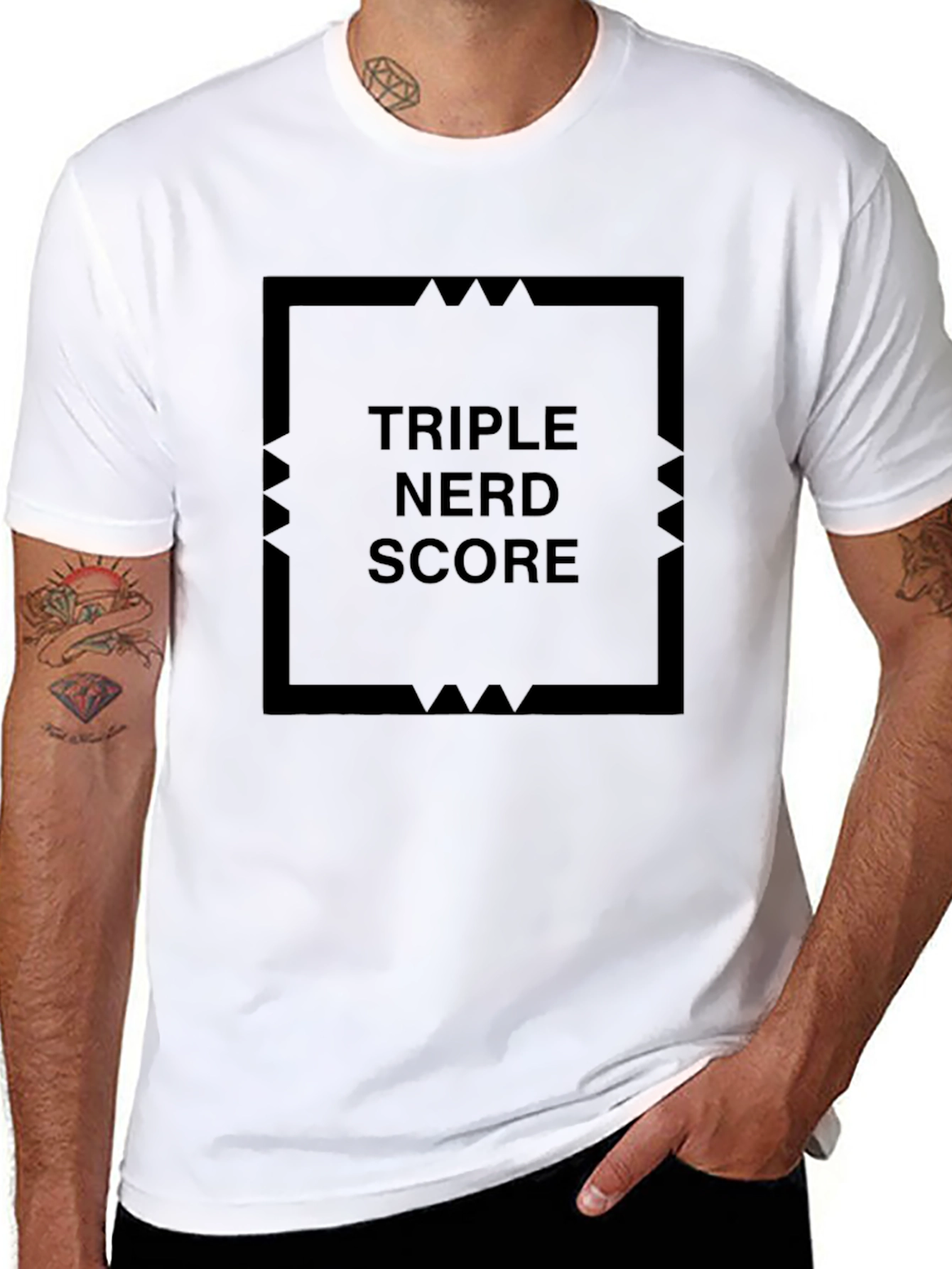 Triple Nerd Score Graphic Tee