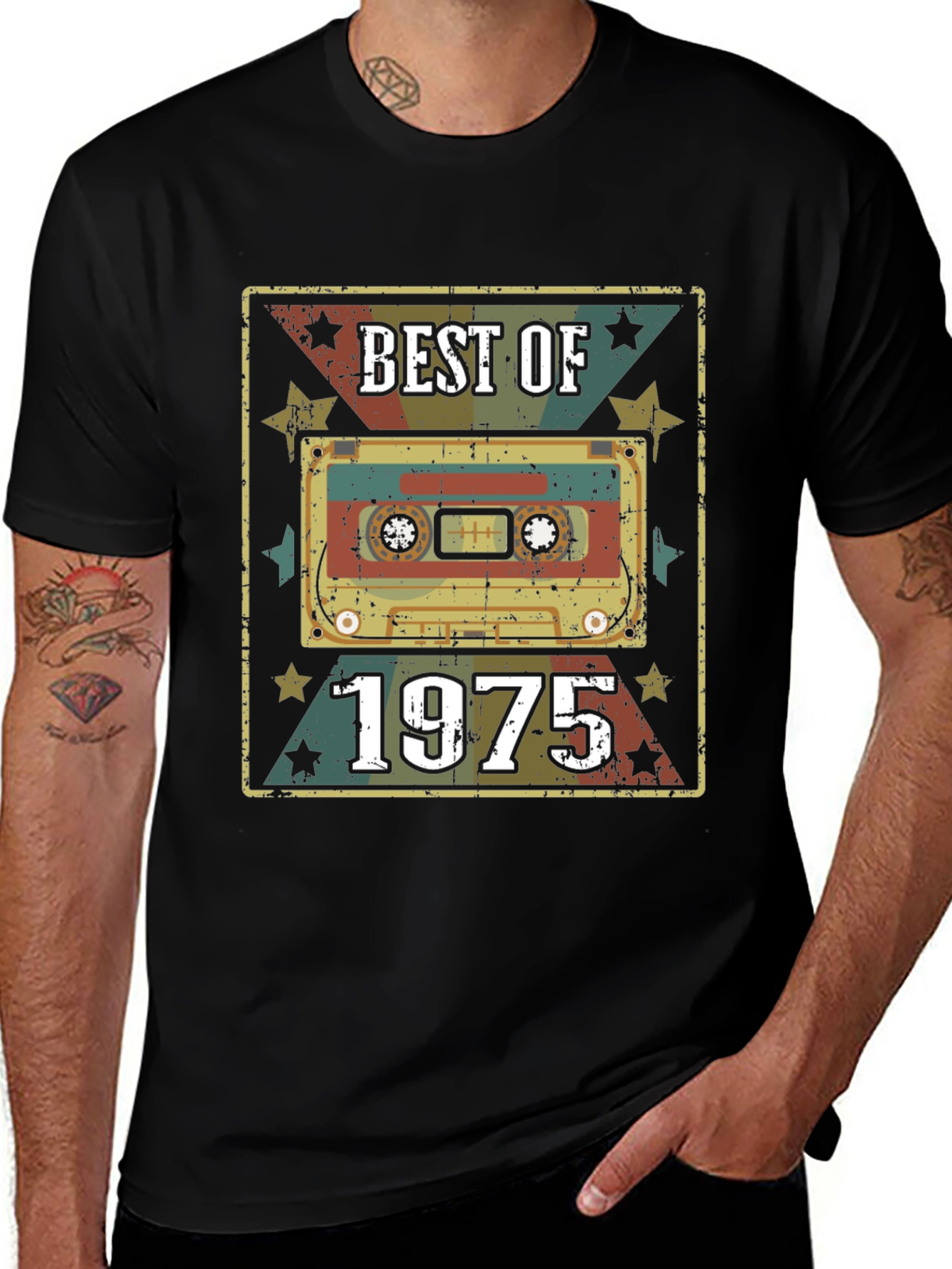 Best of 1975 Cassette Tape Graphic T-Shirt