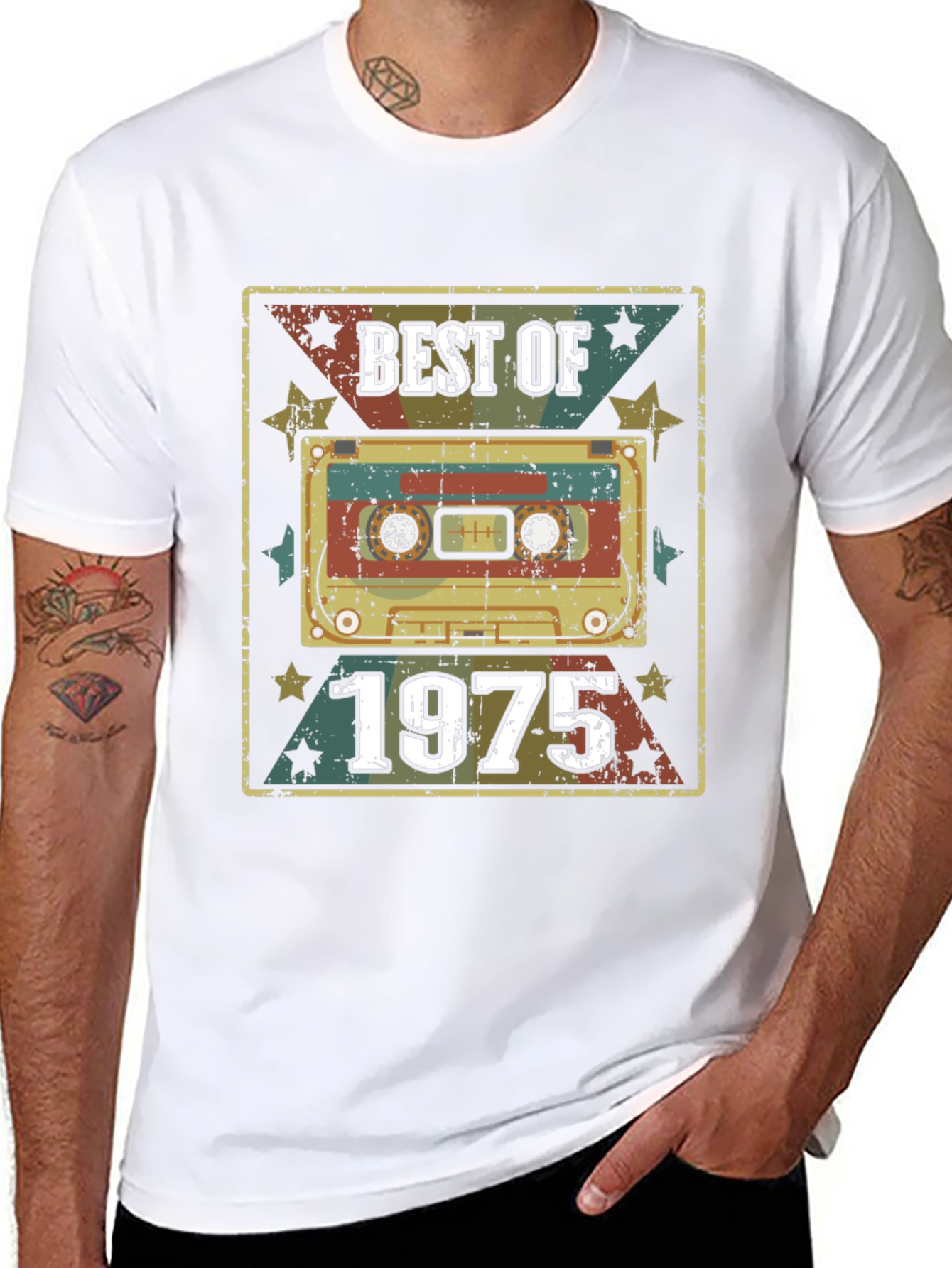 Best of 1975 Cassette Tape Graphic T-Shirt