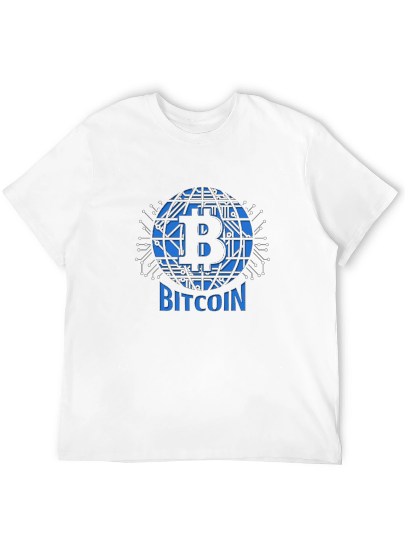 Bitcoin Globe Graphic Tee - Black