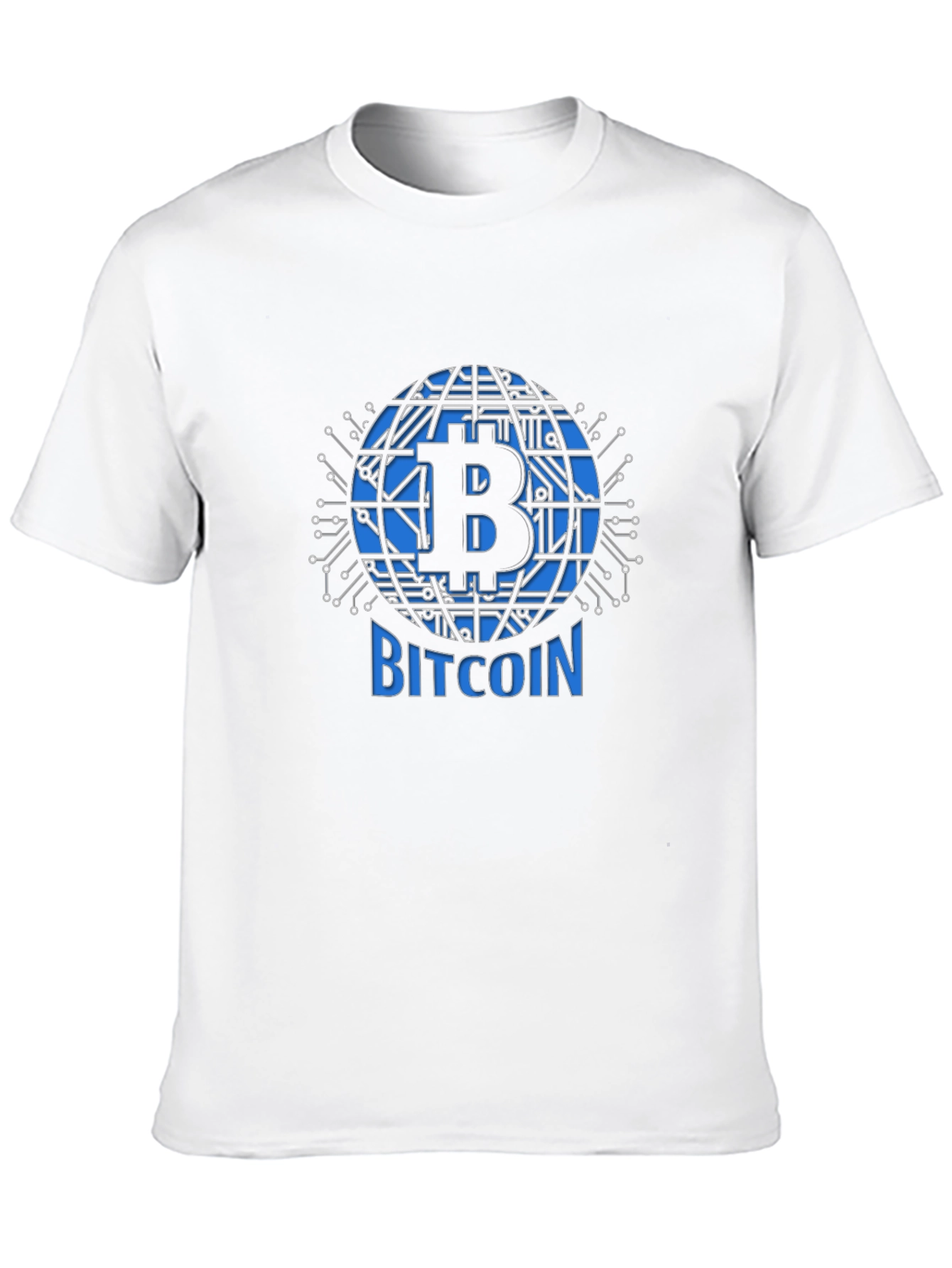 Bitcoin Globe Graphic Tee - Black