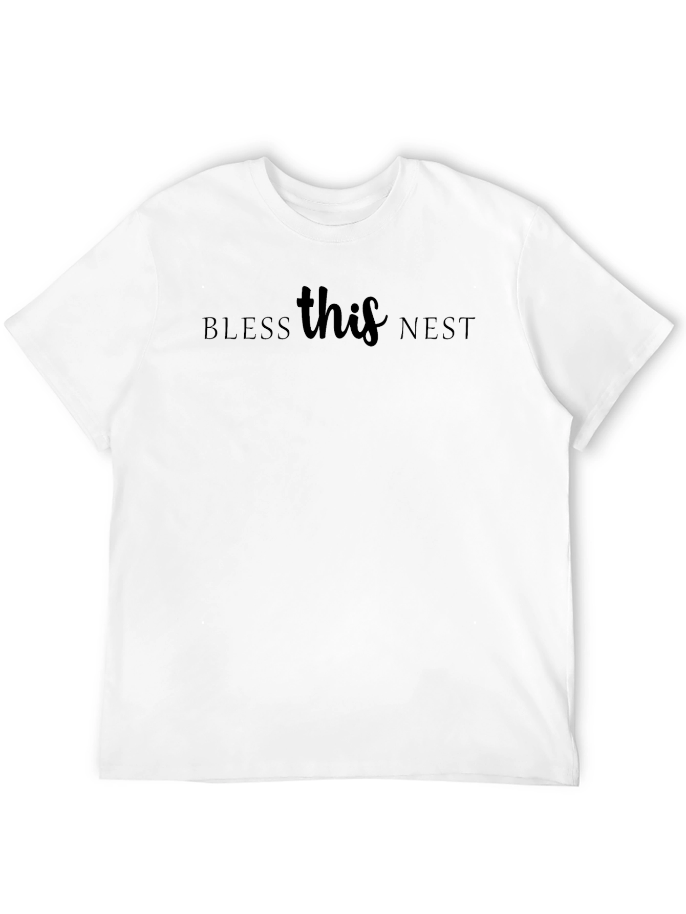 Bless This Nest Graphic Tee - Soft Comfort
