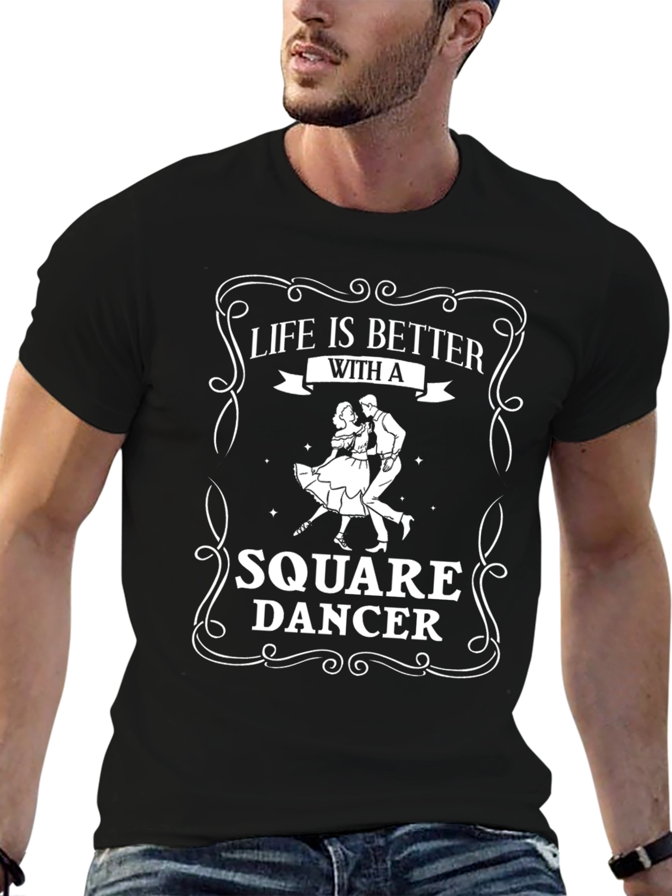 Square Dancer Graphic Tee: Life is Better