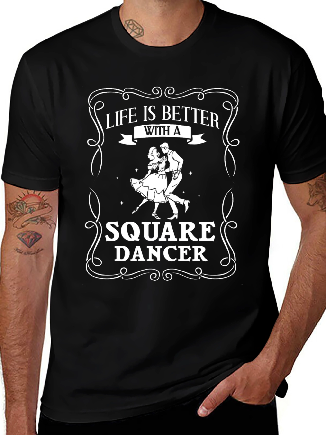 Square Dancer Graphic Tee: Life is Better