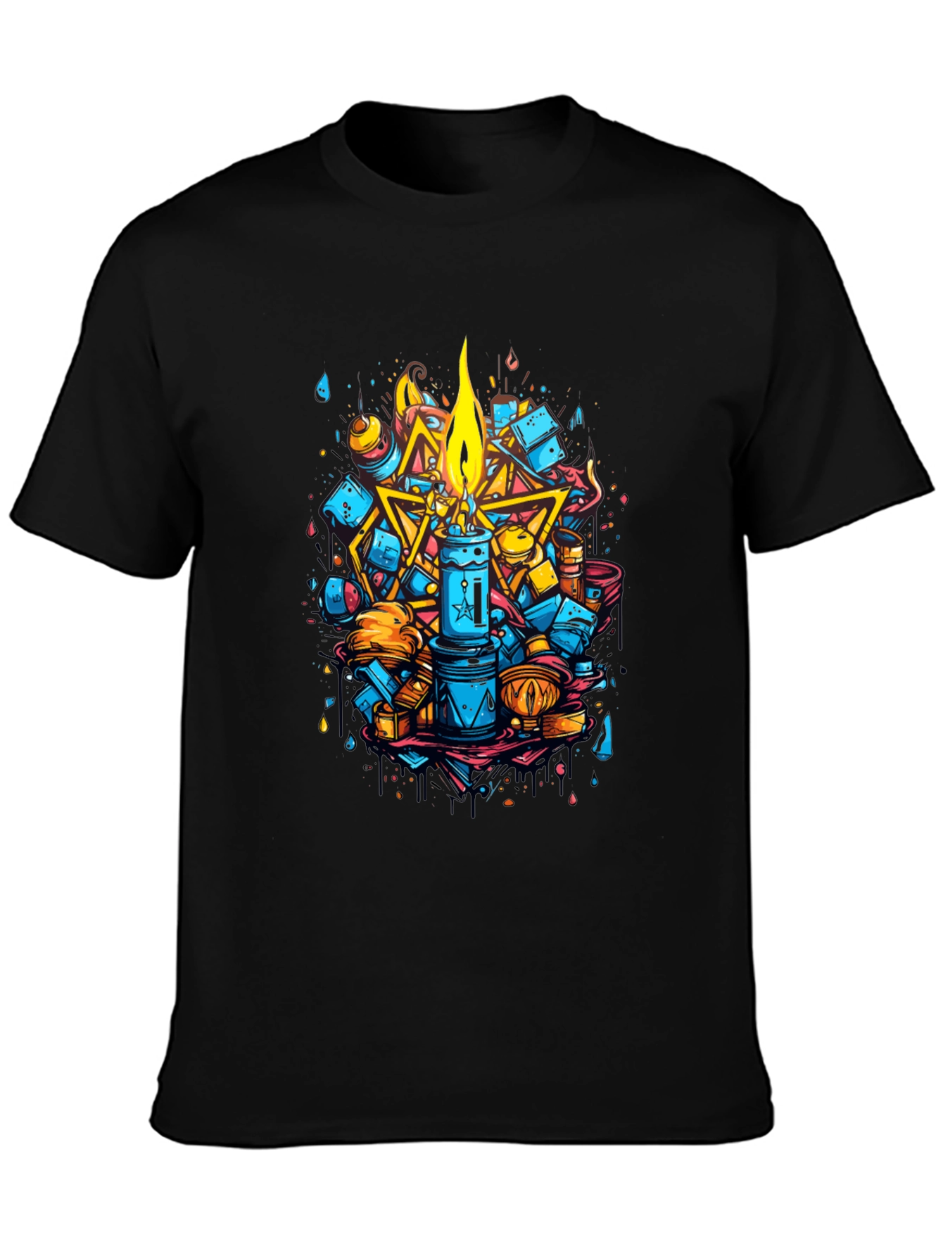 Artistic Candle Design Tee