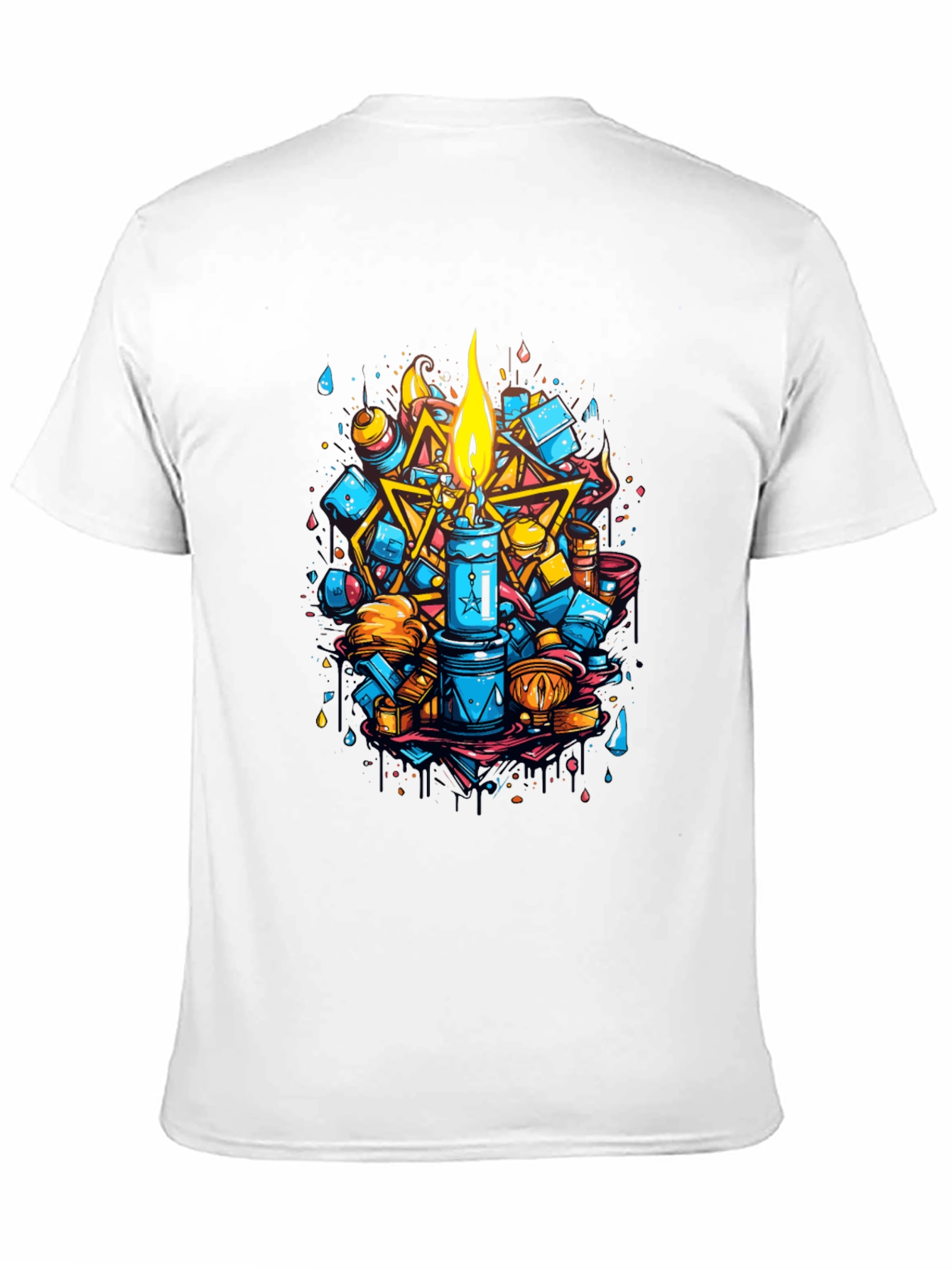Artistic Candle Design Tee