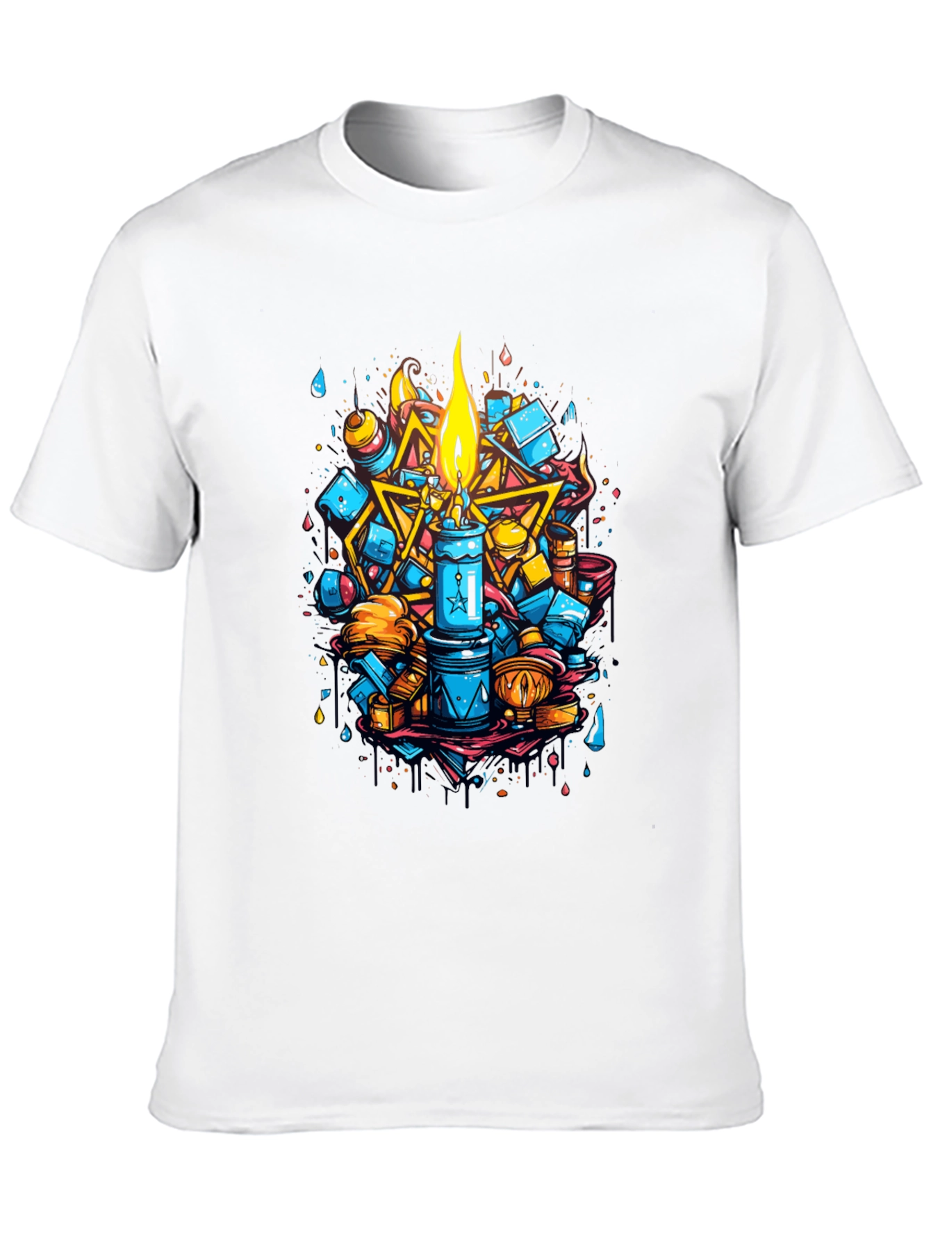 Artistic Candle Design Tee