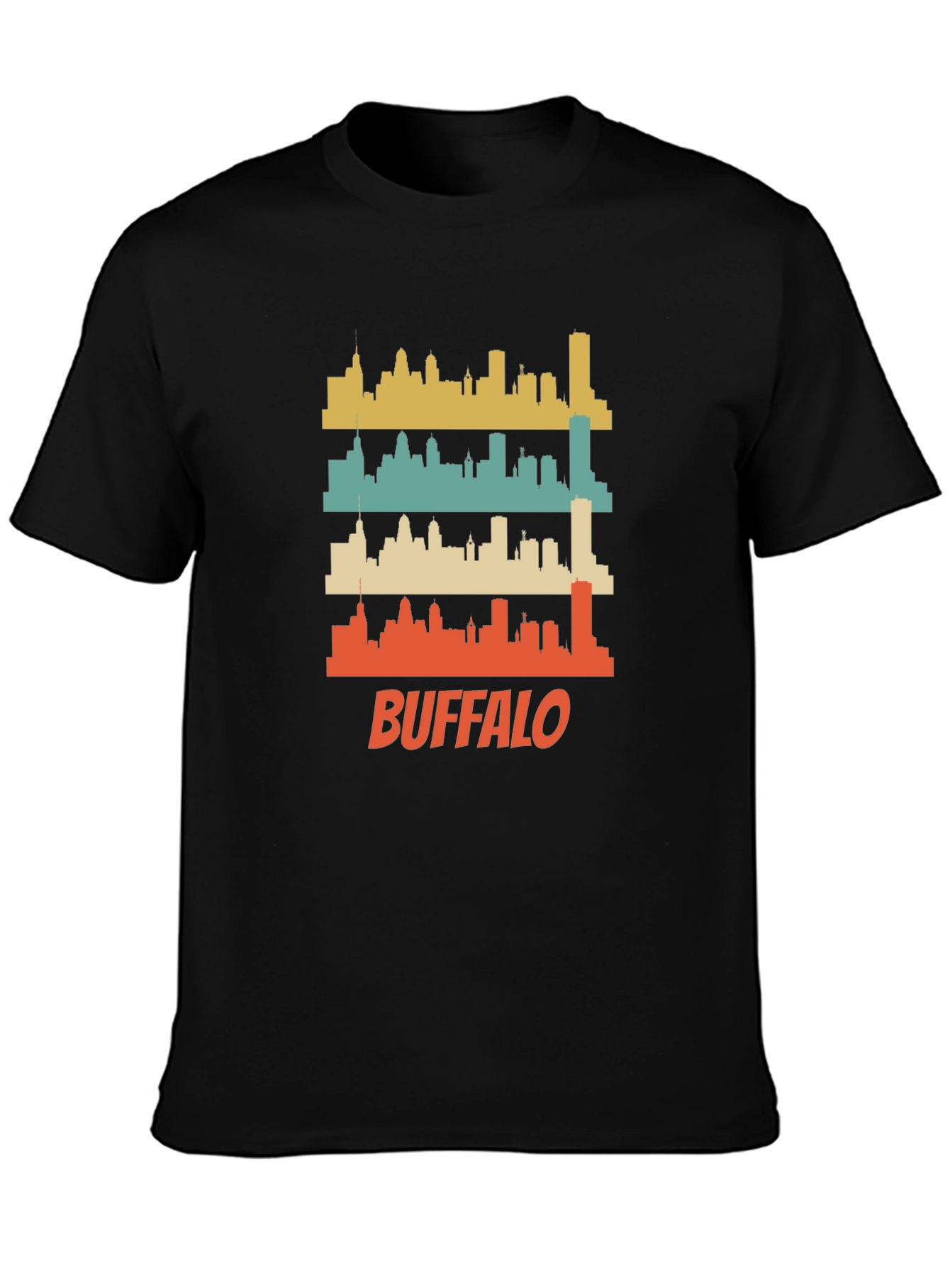 Buffalo Skyline Retro Graphic Tee - Unisex