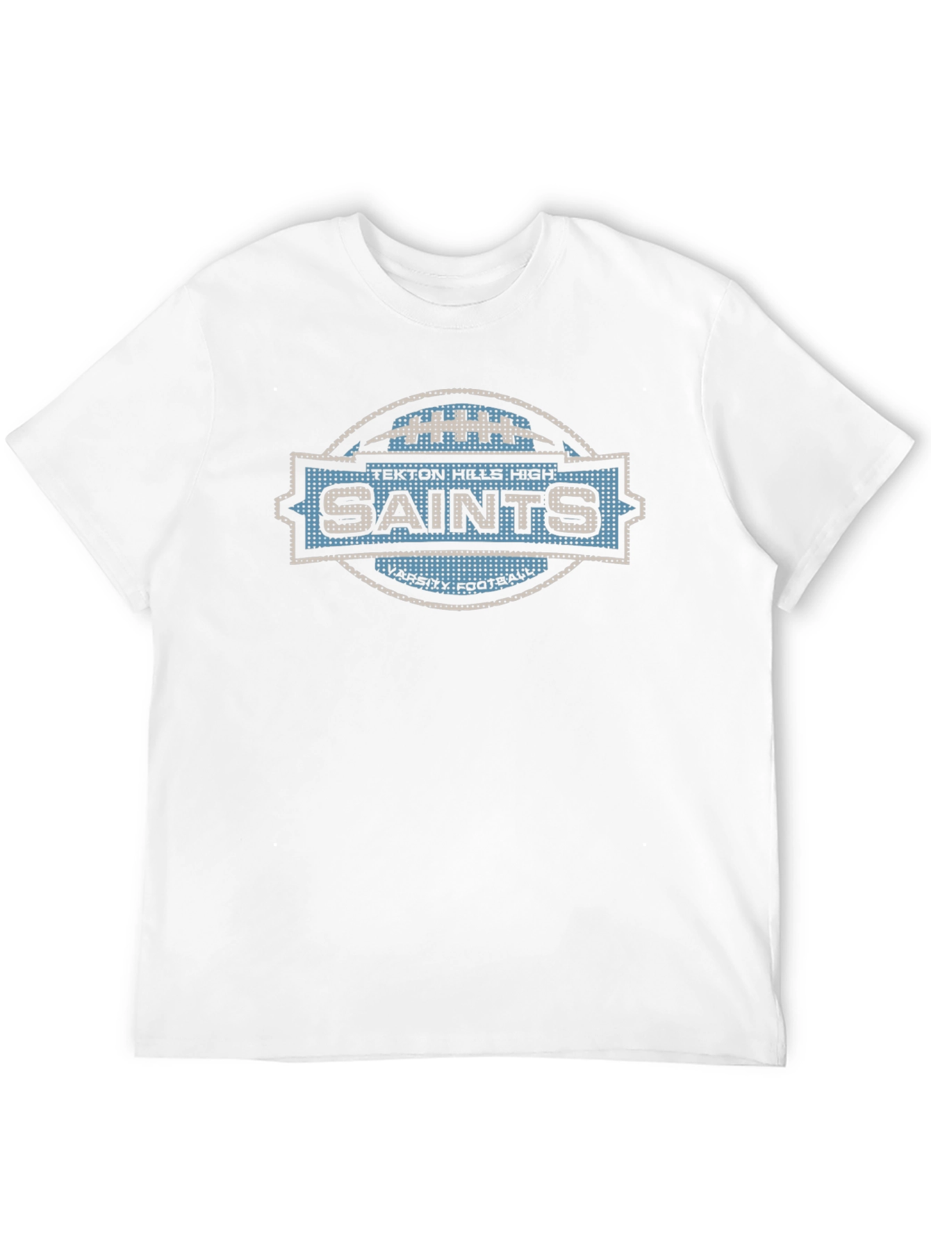 Tekton Hills Saints Varsity Football Black T-Shirt