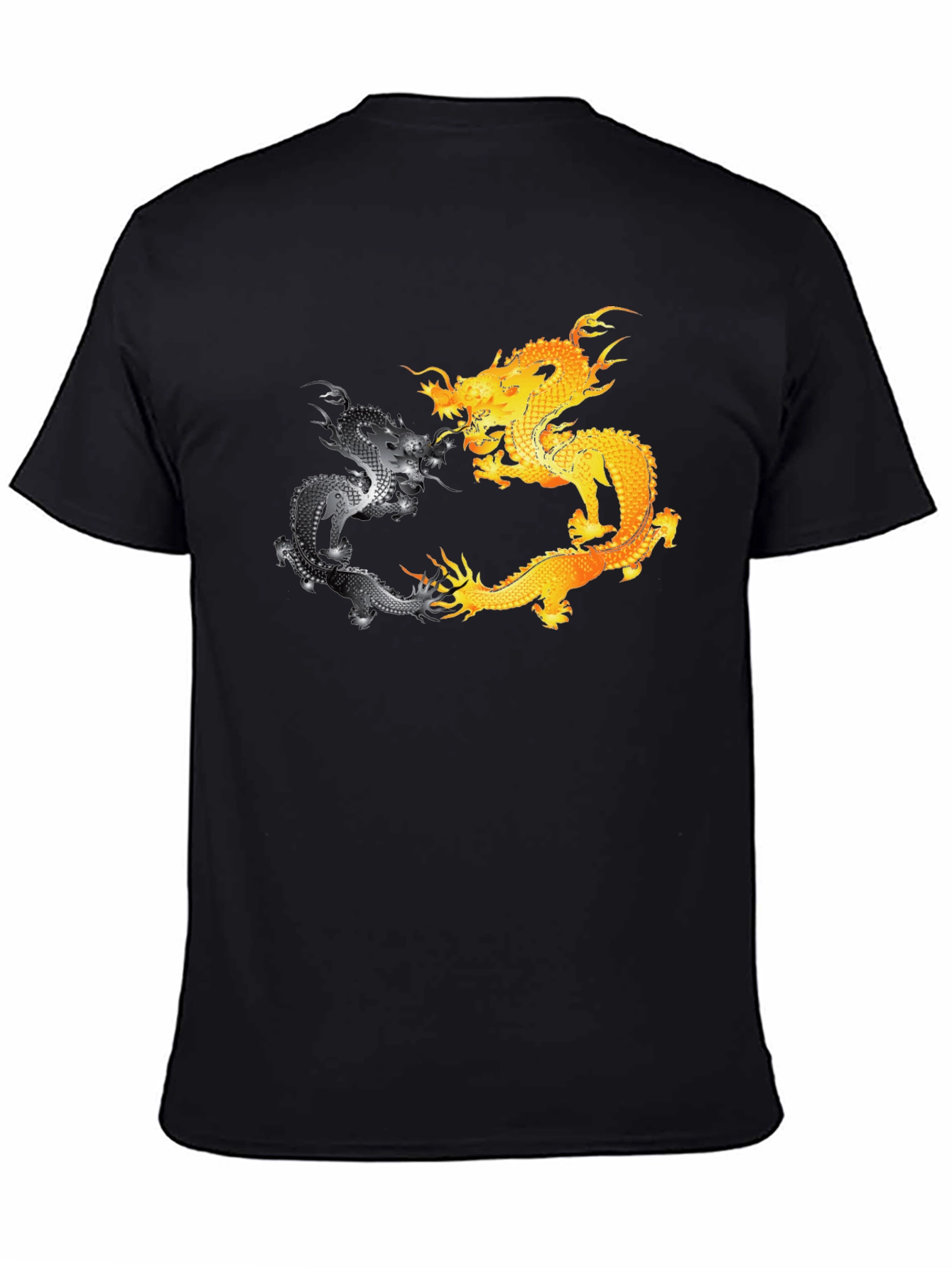 Yin Yang Dragons Graphic T-Shirt