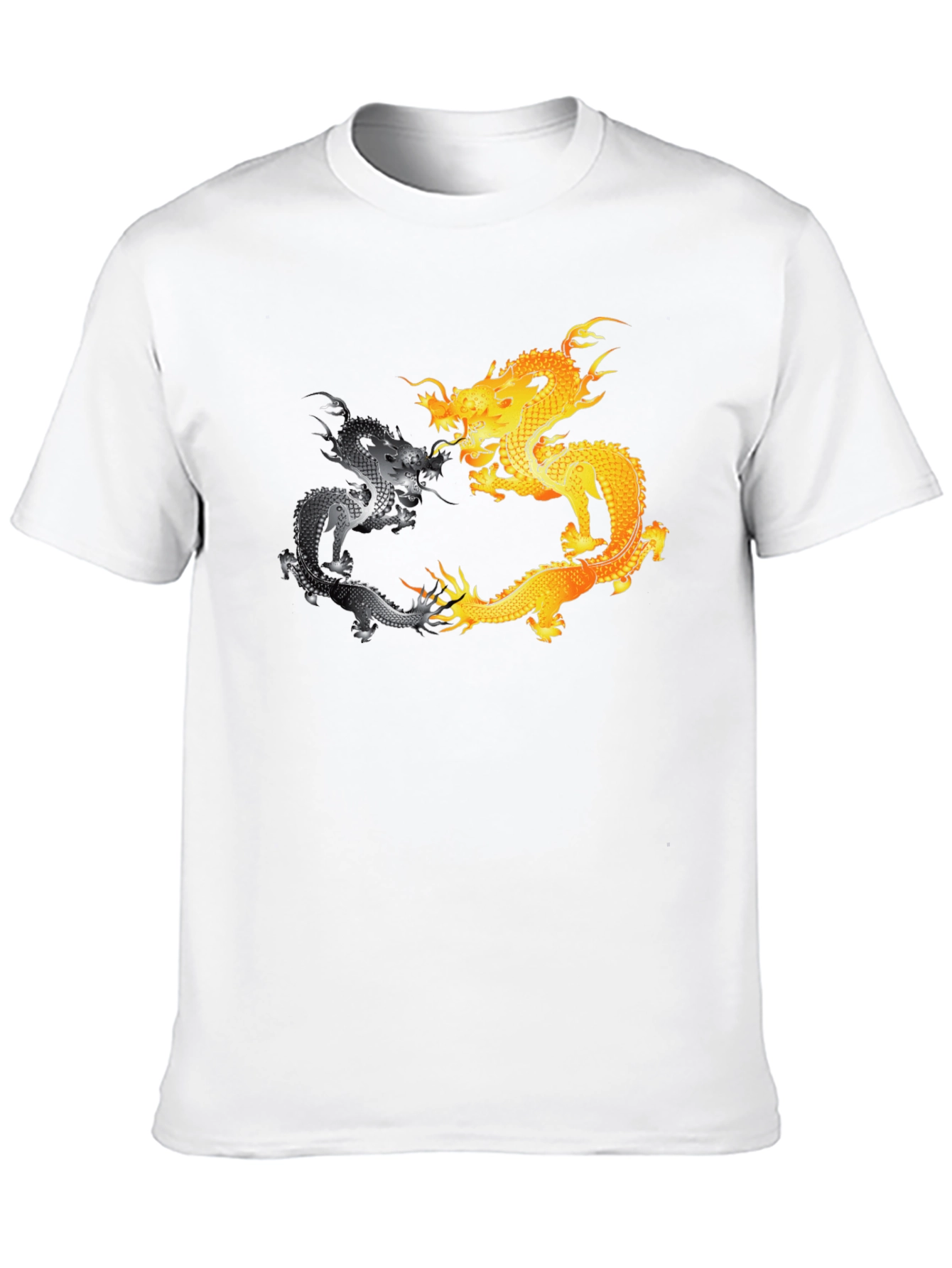 Yin Yang Dragons Graphic T-Shirt