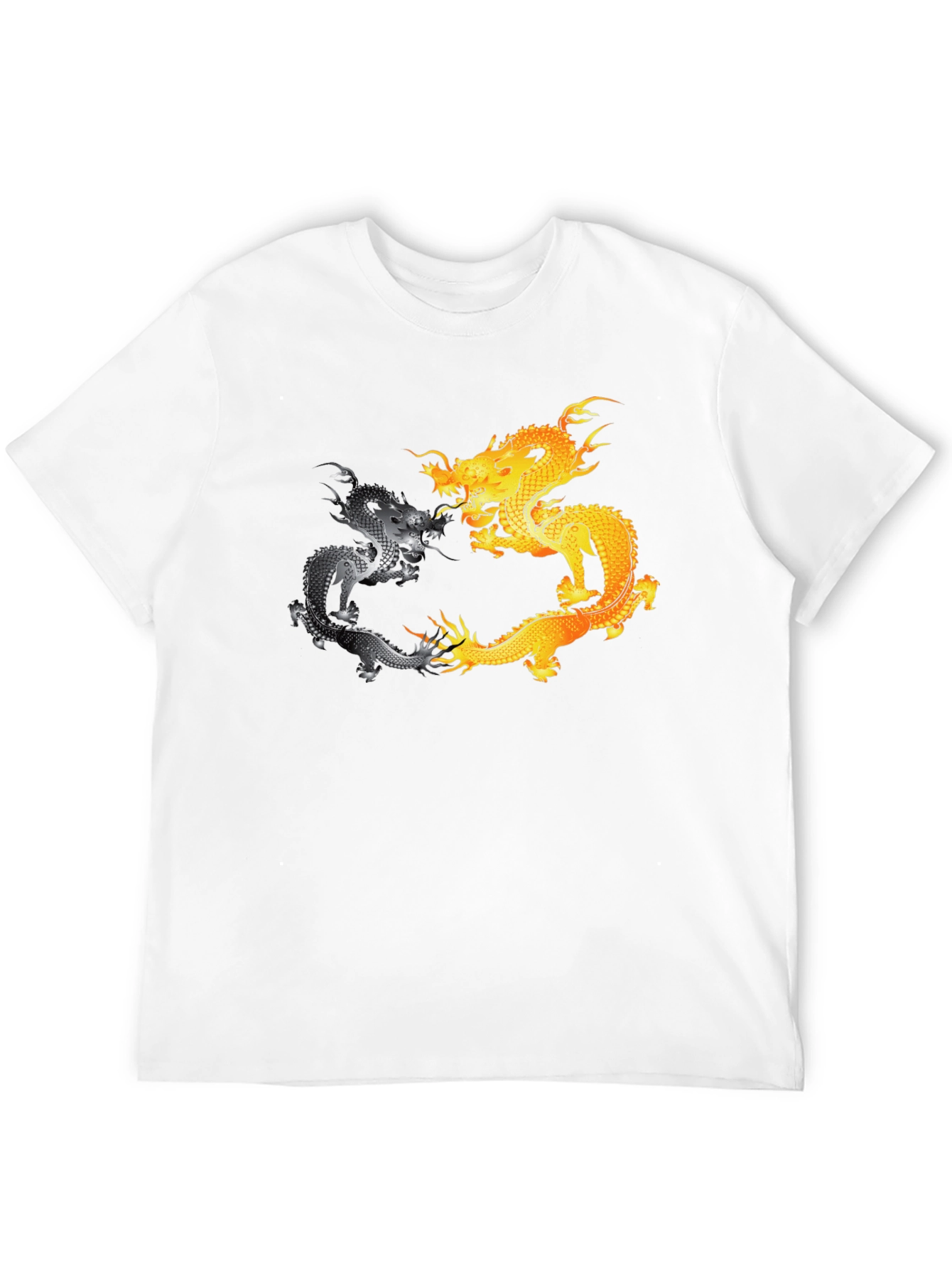 Yin Yang Dragons Graphic T-Shirt