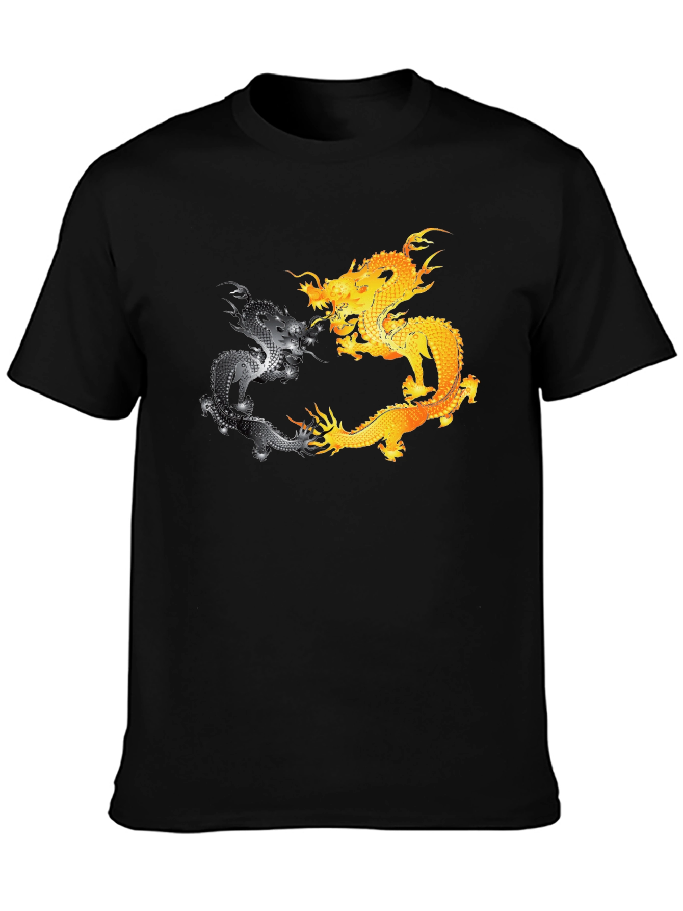 Yin Yang Dragons Graphic T-Shirt