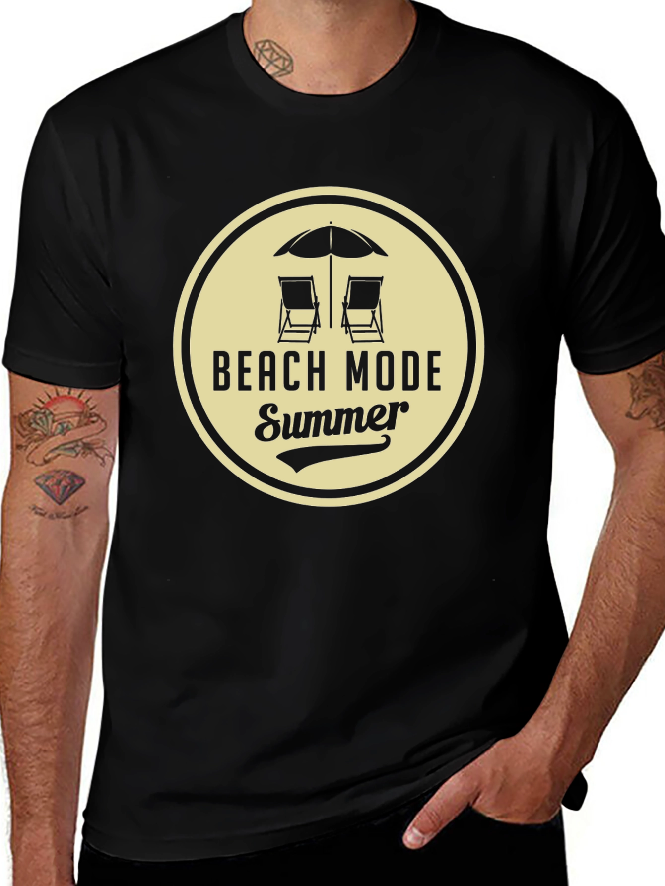 Beach Mode Summer Graphic T-Shirt