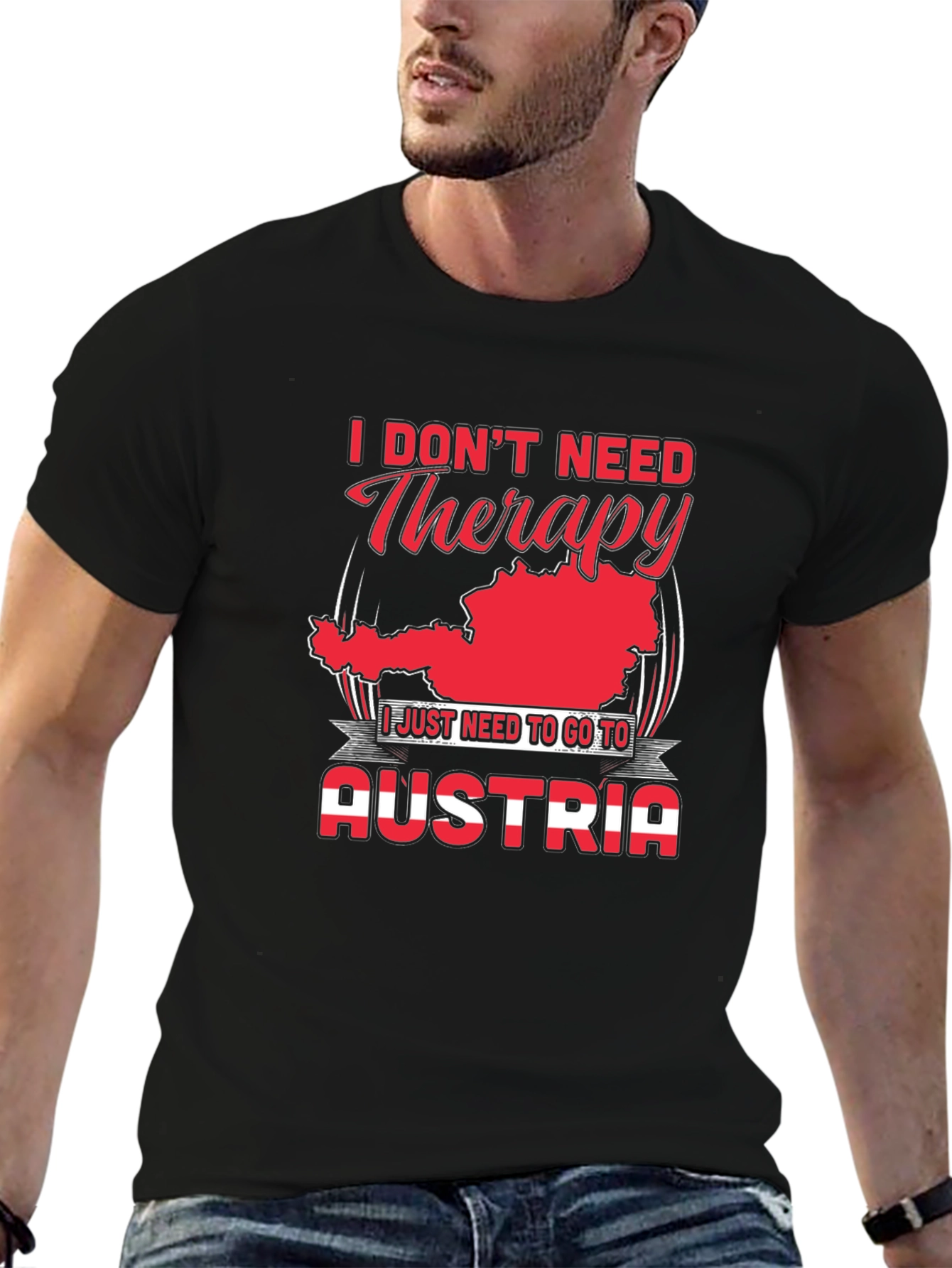 Austria Therapy T-Shirt - Funny Vacation Tee