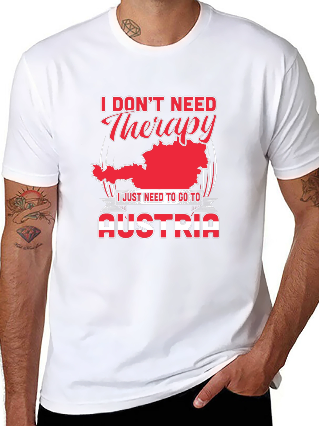 Austria Therapy T-Shirt - Funny Vacation Tee