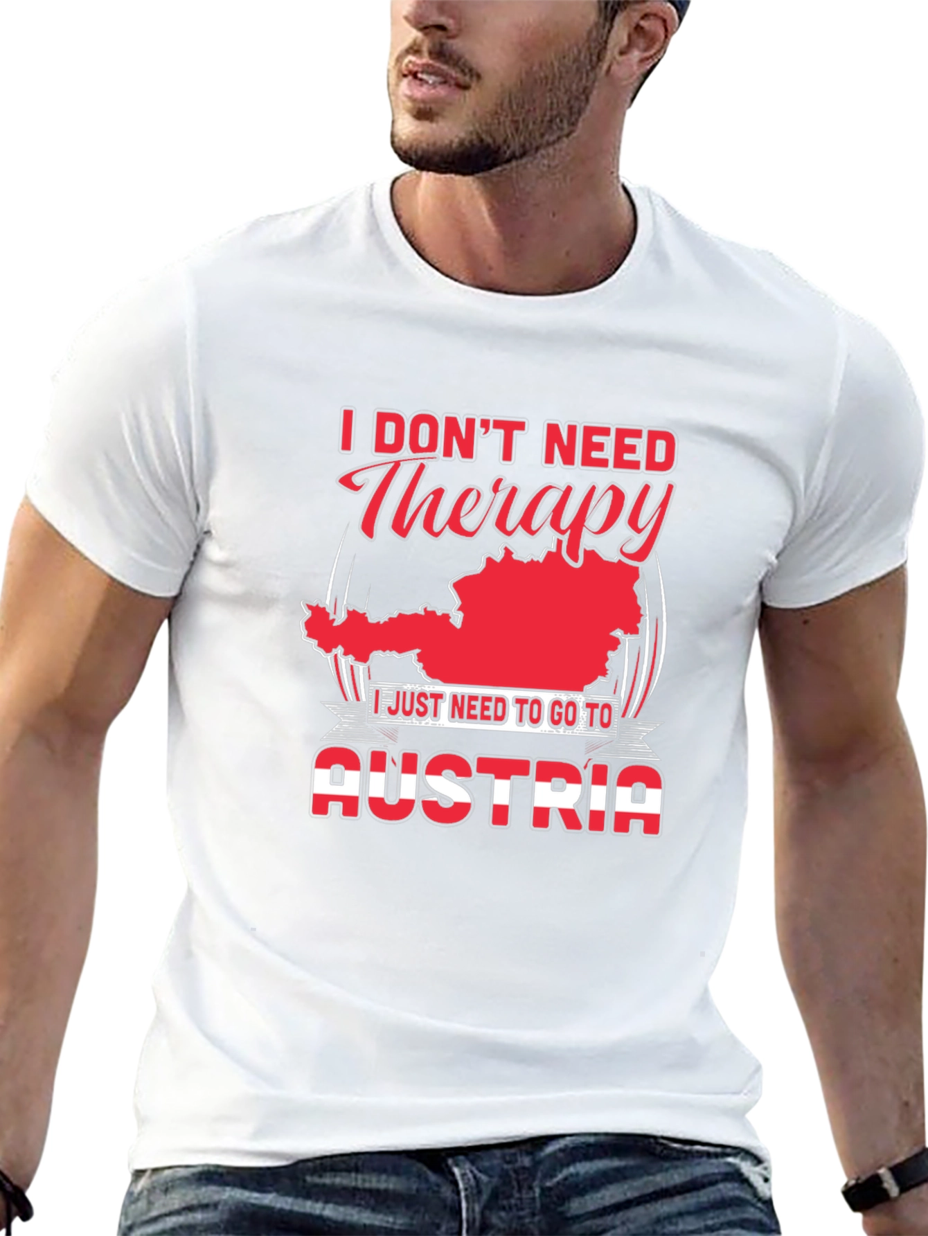 Austria Therapy T-Shirt - Funny Vacation Tee
