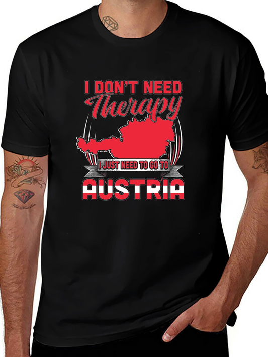 Austria Therapy T-Shirt - Funny Vacation Tee