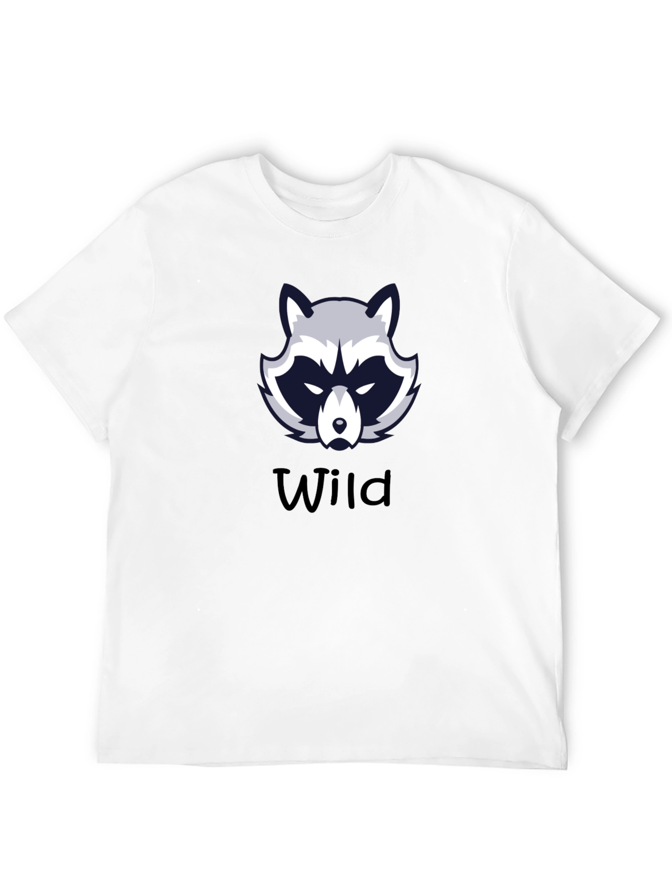 Wild Raccoon Graphic Tee - Black