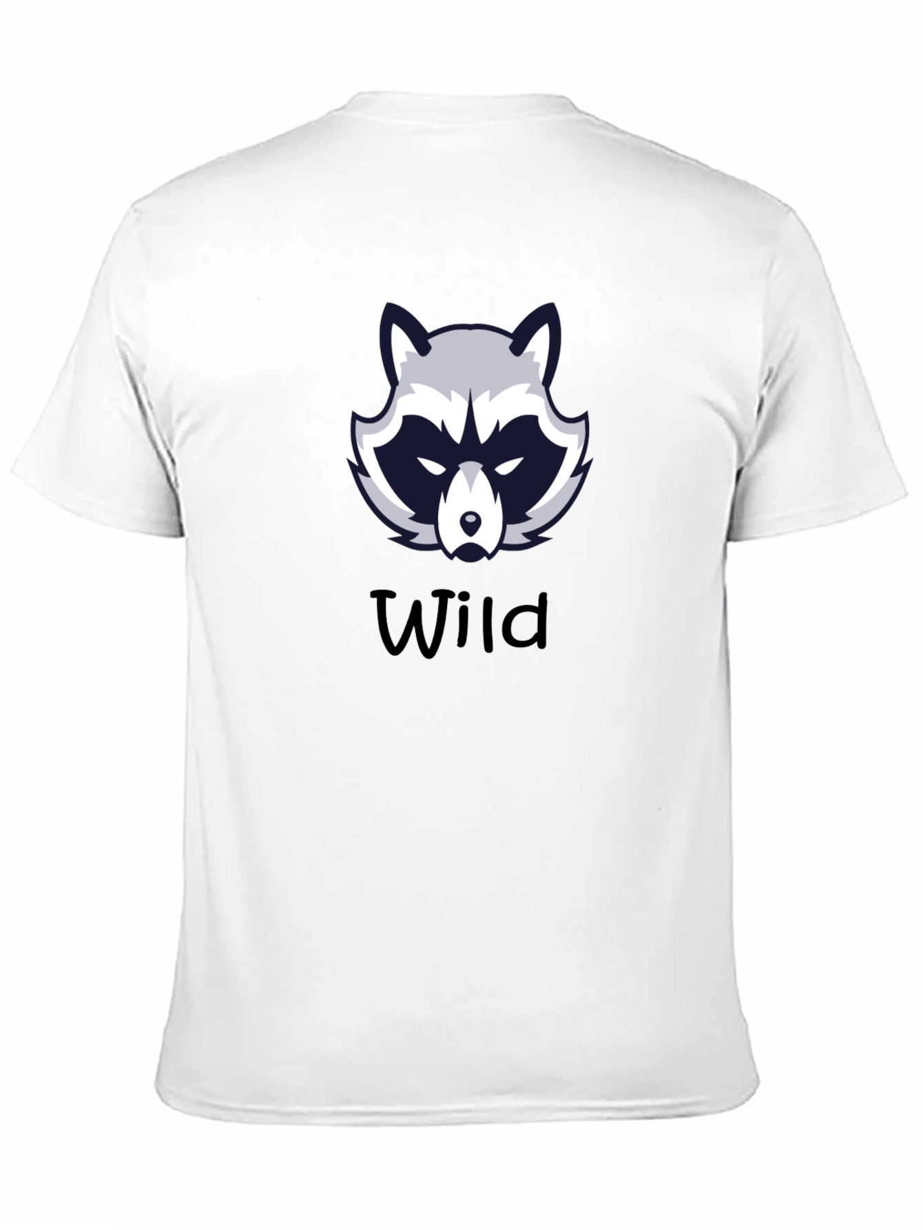 Wild Raccoon Graphic Tee - Black