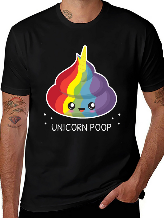 Unicorn Poop T-Shirt - Rainbow Cute Cartoon Tee