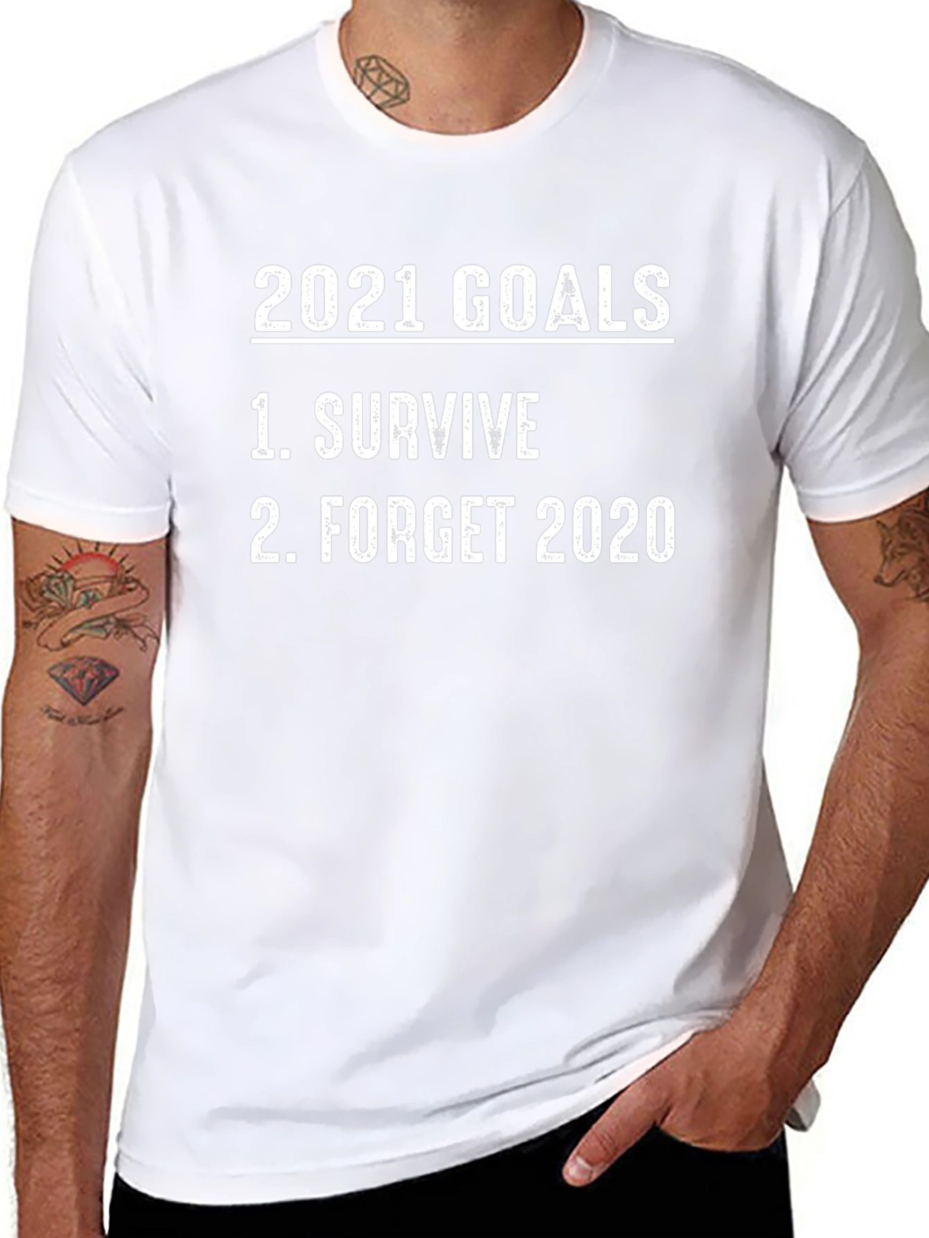 2021 Goals Funny Graphic Tee