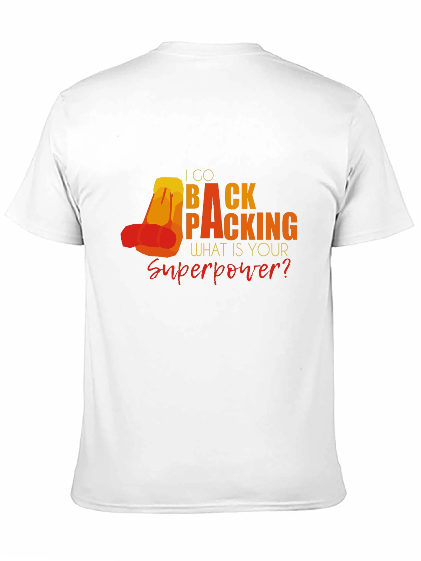Backpacking Superpower Graphic T-Shirt