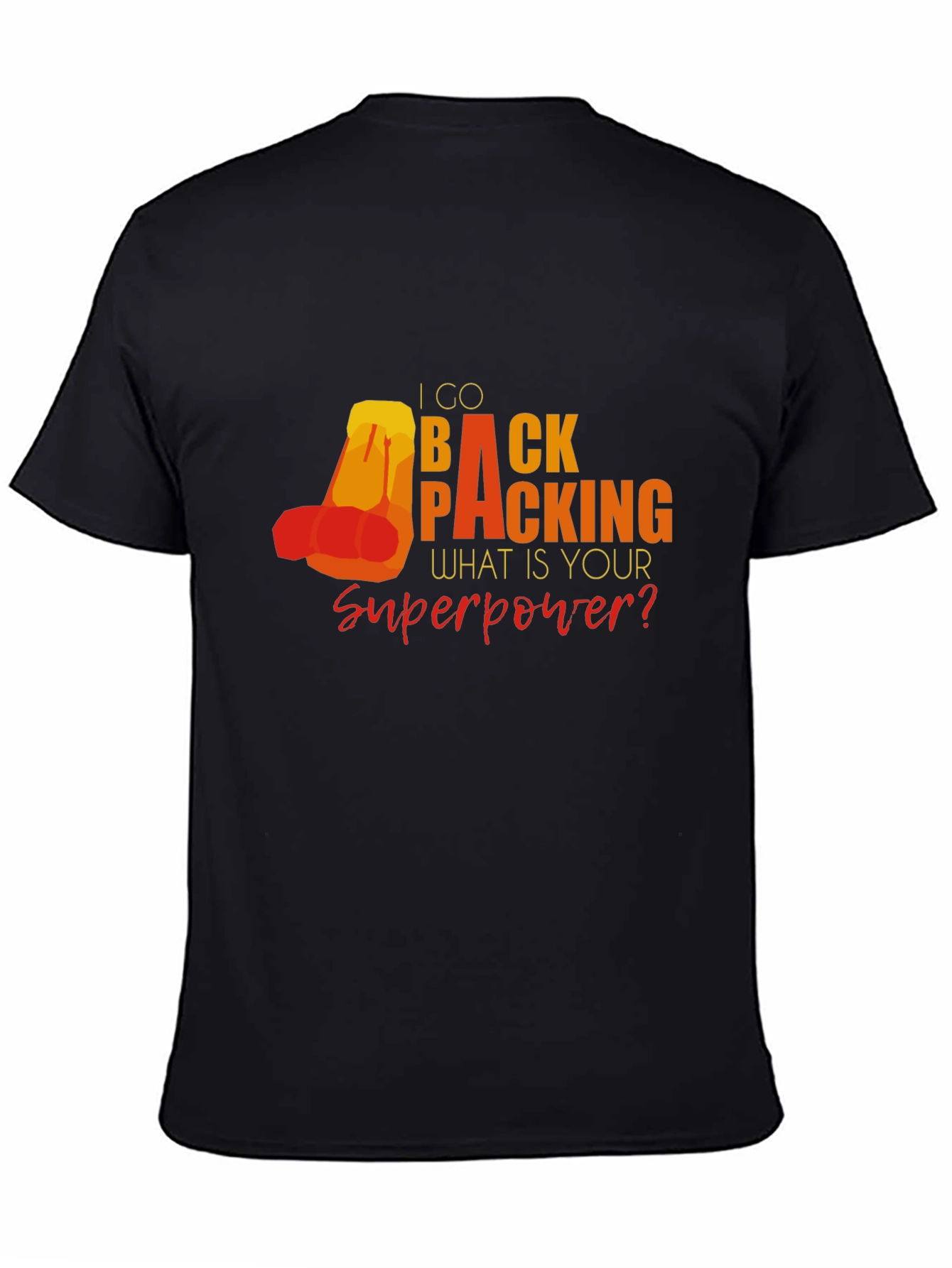 Backpacking Superpower Graphic T-Shirt